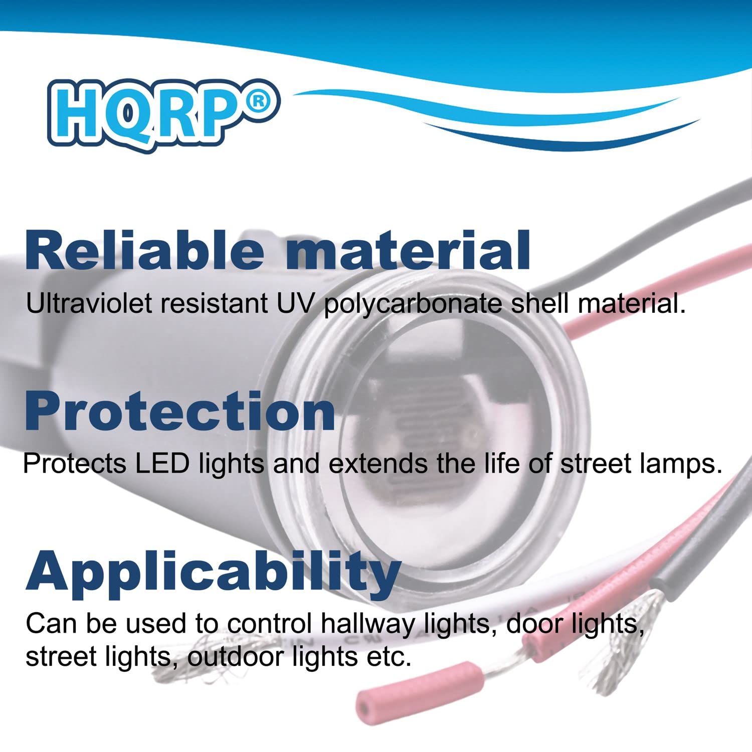 HQRP Photocell Light Sensor Switch - Dusk to Dawn Control for Outdoor Lighting - 2-Pack - Model 88777470413227