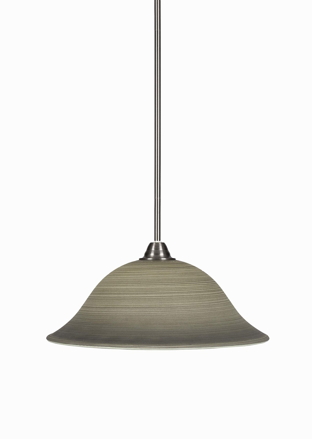Toltec Lighting Paramount 1 Light Pendant in Brushed Nickel (3401-BN-602)