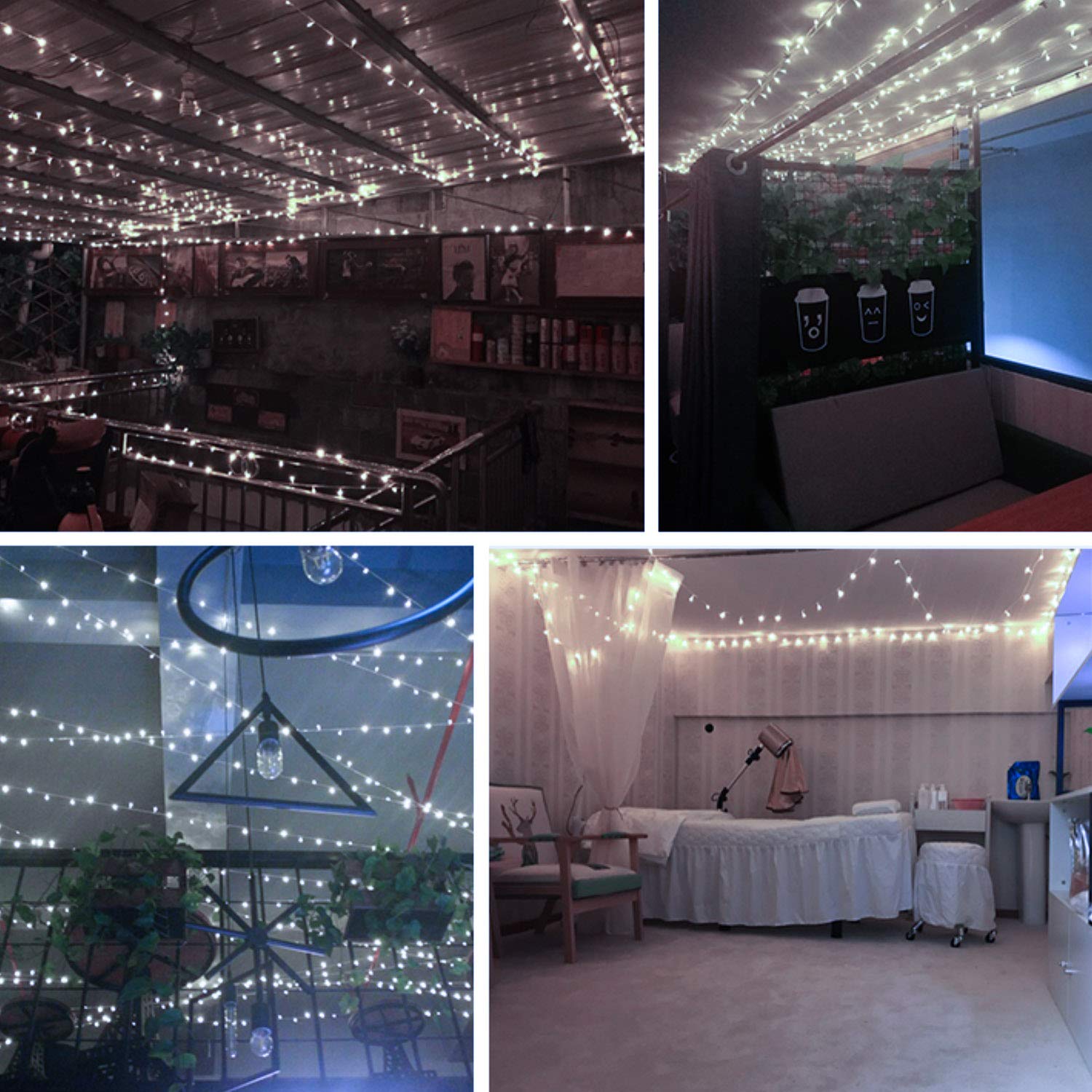 2 Pack 200 Led Solar String Lights, 85.2Ft 8 Modes Solar String Lights For Outside, Waterproof And Solar Powered Outdoor String Lights For Holiday Christmas Yard Garden Tree Wedding Party (Cold White)