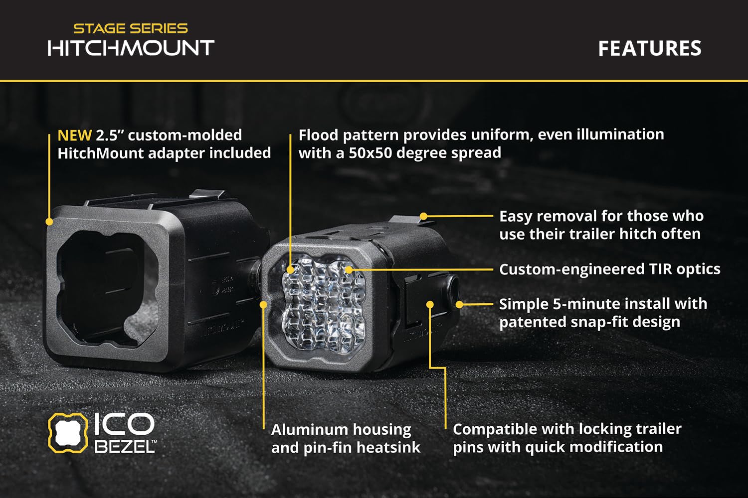 Diode Dynamics HitchMount Reverse Light Kit for Jeep Wrangler 2018-2025, C1, Red, Model DD7420, 100% Diode Dynamics Material