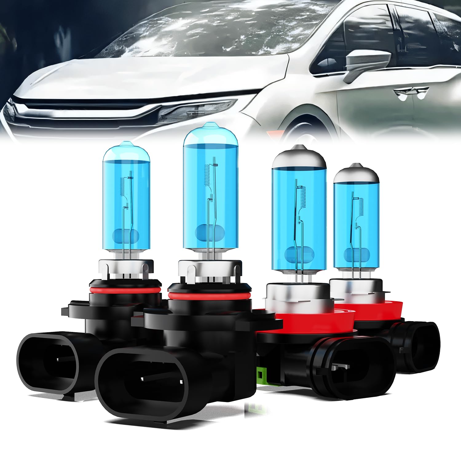 TTDBDAN Headlight Bulbs Fit For 2011-2020 Honda Odyssey Halogen Headlight Bulbs,9005/HB3/H10 High Beam & H8/H9/H11 Low Beam Head
