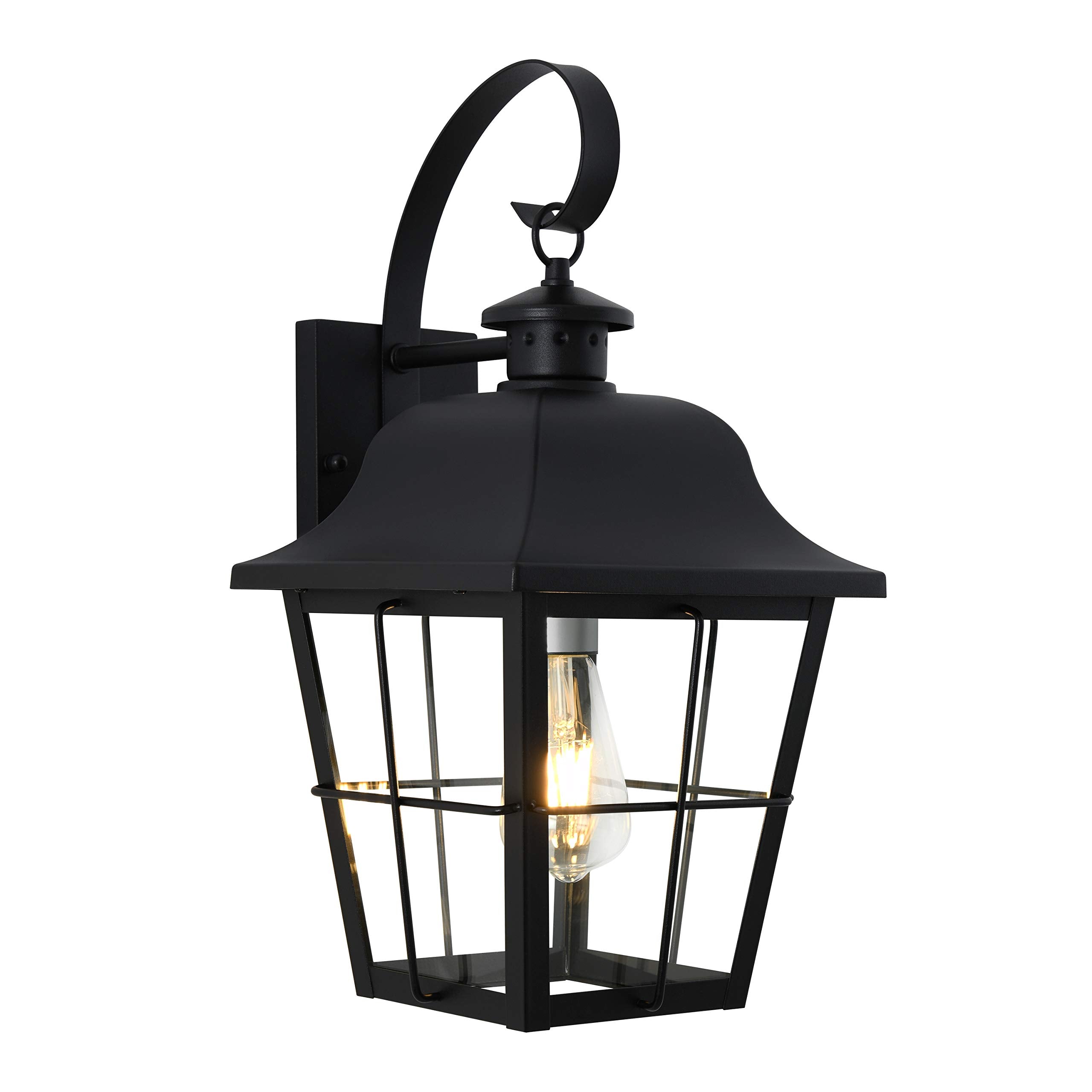 Artika Jatoba 6W Black Outdoor Wall Light - Weatherproof Aluminum, Bulb Included, Ideal For Porches