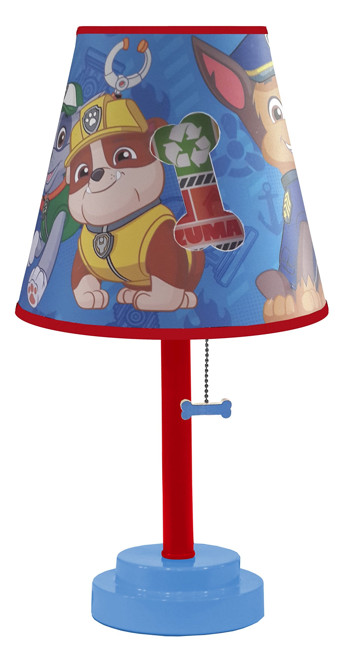 Nickelodeon Paw Patrol Table Lamp With Die Cut Lamp Shade