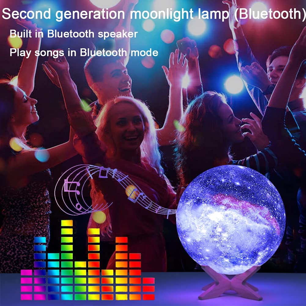 Hyodream Musical Moon Lamp With White Noise Sleeping Sound Machine For Baby, Built-In White Noise/Nature Sound/Lullaby & Bluetoo