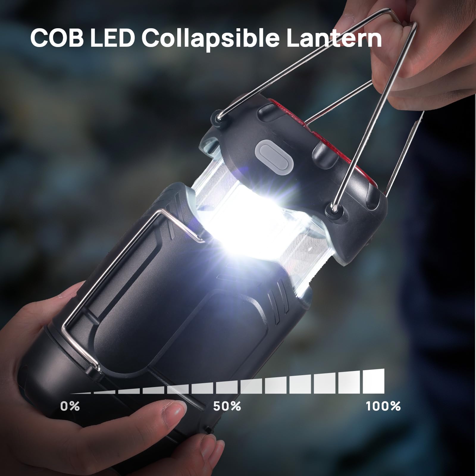 4 Pack Collapsible Led Camping Lantern, Consciot Usb C Rechargeable And Battery Powered 2-In-1 Emergency Light With Flashlight A