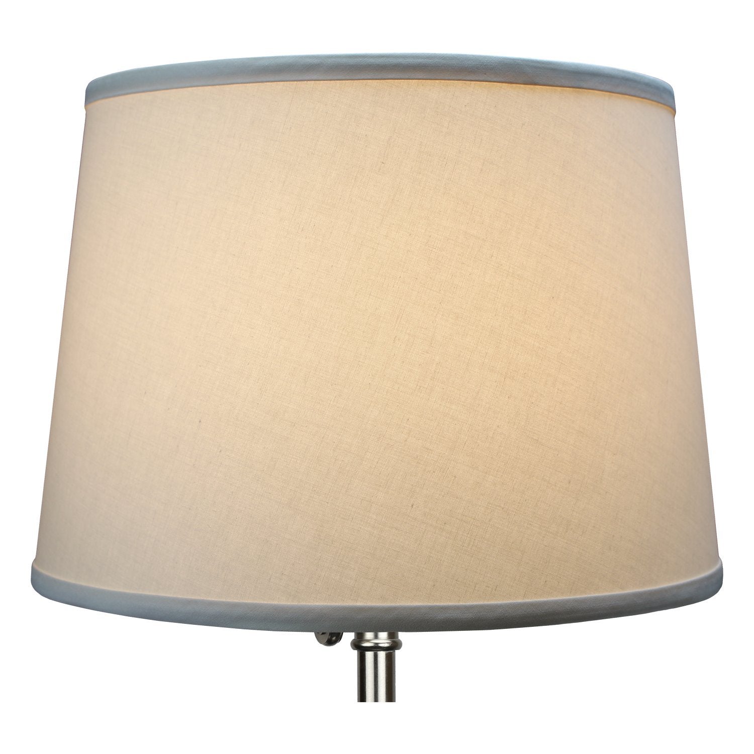 Fenchelshades.Com 12&quot; Top Diameter X 14&quot; Bottom Diameter 10&quot; Slant Height Fabric Barrel Lampshade Spider Attachment (Ivory)