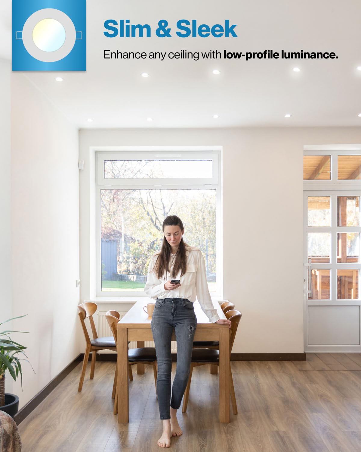 Sunco 6 Pack 4 Inch Led Recessed Lights, Canless Ceiling Light Slim, 650 Lm, 10W, Selectable Cct 2700K/3000K/4000K/5000K/6000K,