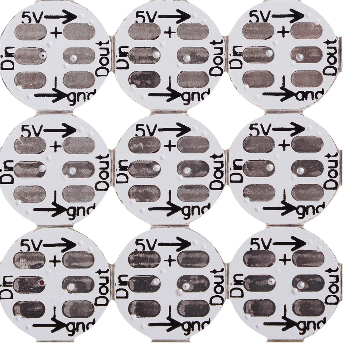 Btf-Lighting Ws2812B Rgb Led Pixel Module - 100Pcs 5050Smd, Individually Addressable, White Pcb, Dc5V For Arduino