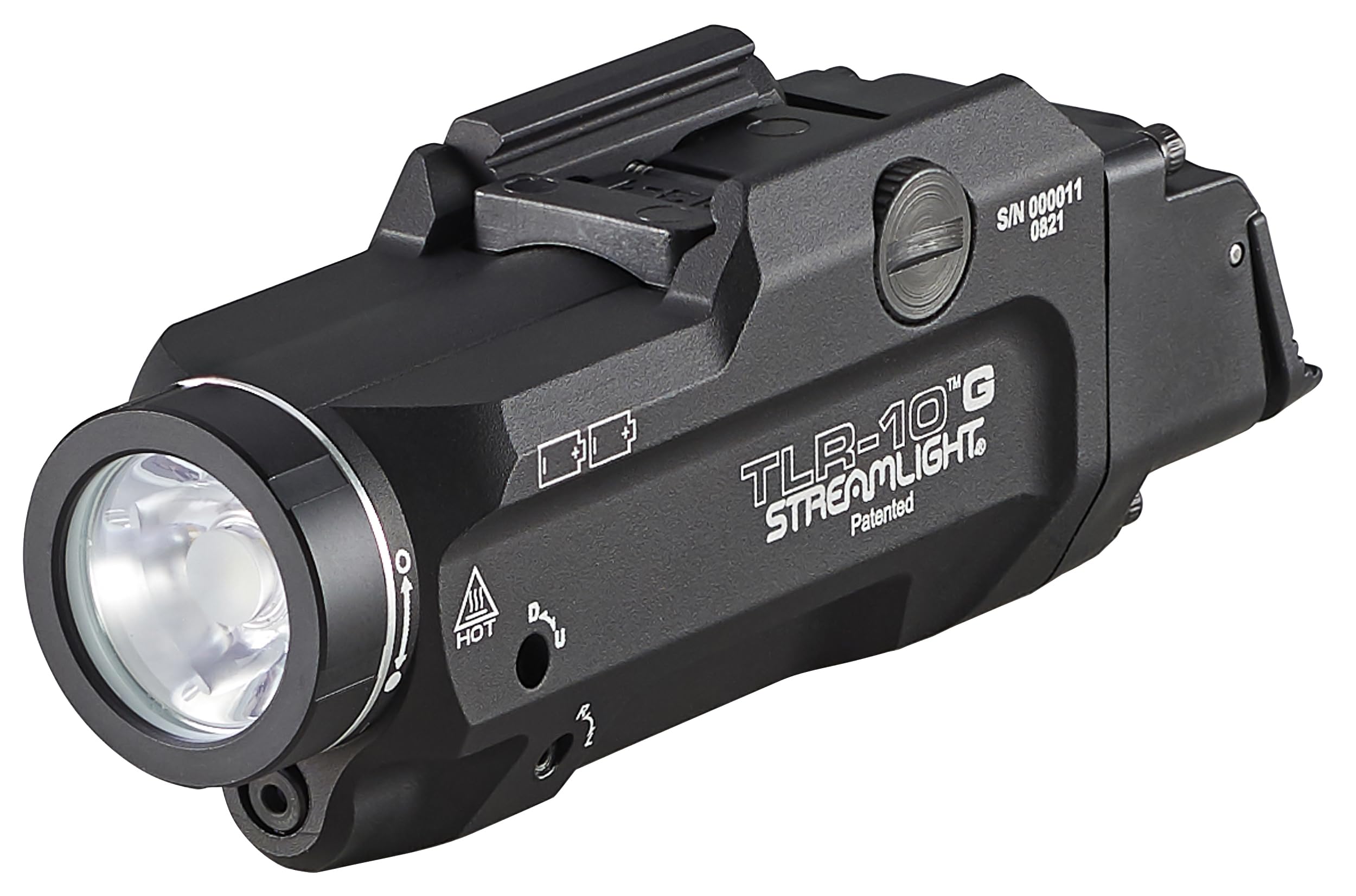 Streamlight 69473 TLR-10 G Flex 1000-Lumen Rail-Mounted Tactical Weapon Light with Integrated Green Aiming Laser, Rear Switch Op