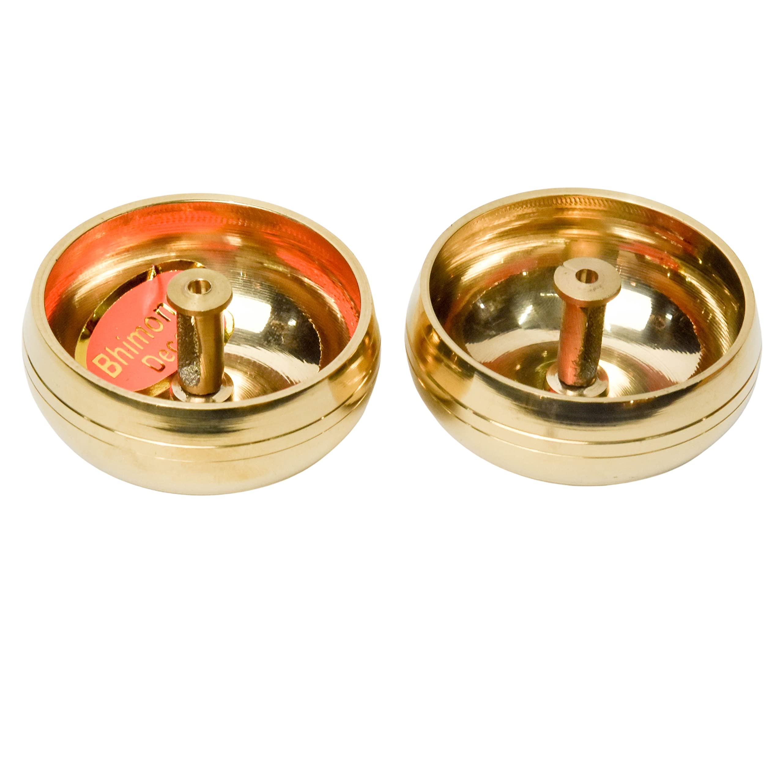 Bhimonee Decor Pure Brass Kuber Pyali Deep, Deepak, Diya for Pooja Purposes, 1.25 Inches, 140 gm