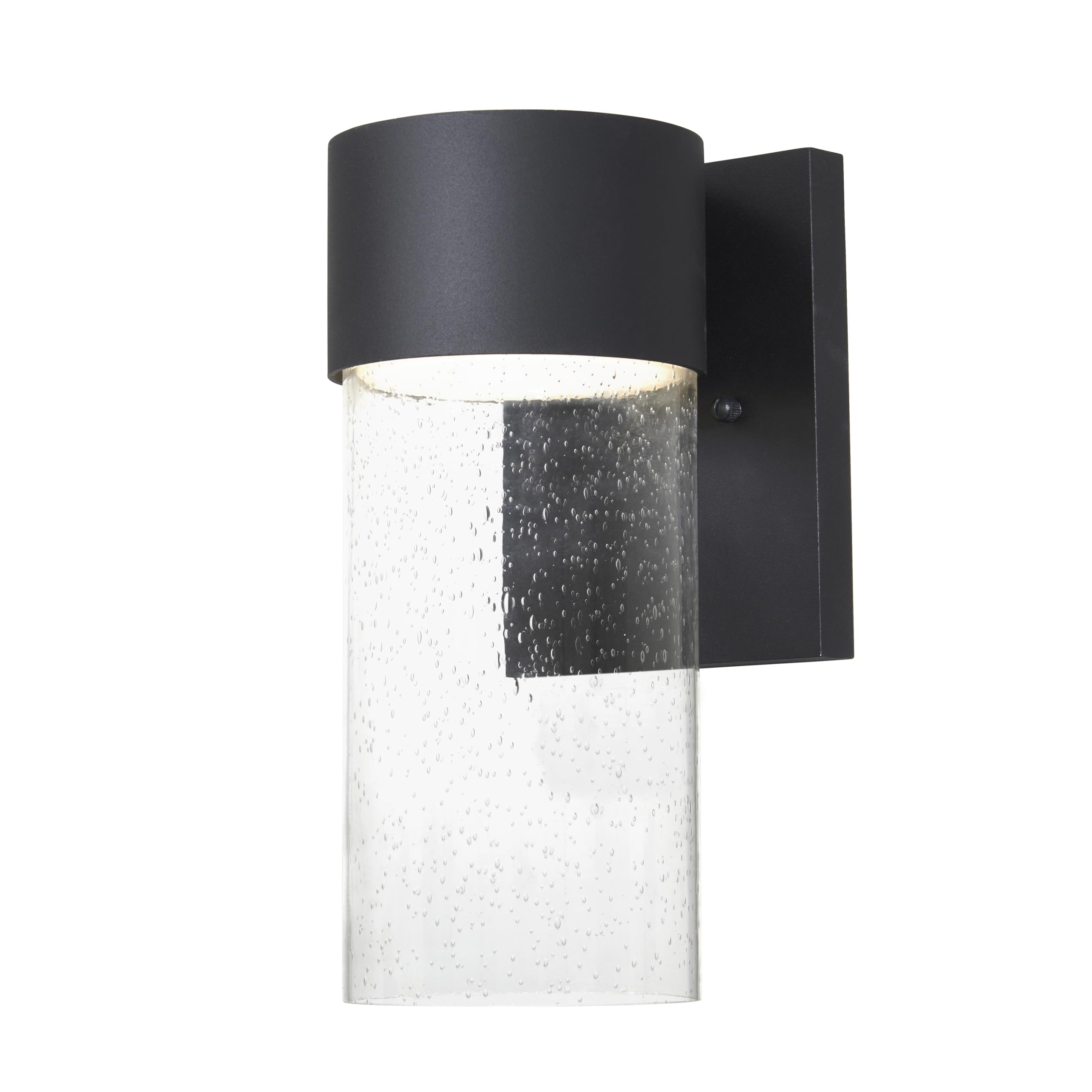 Minka Group Ridgebrook Hardwired Outdoor Wall Light, 11.25-Inches Height, Matte Black