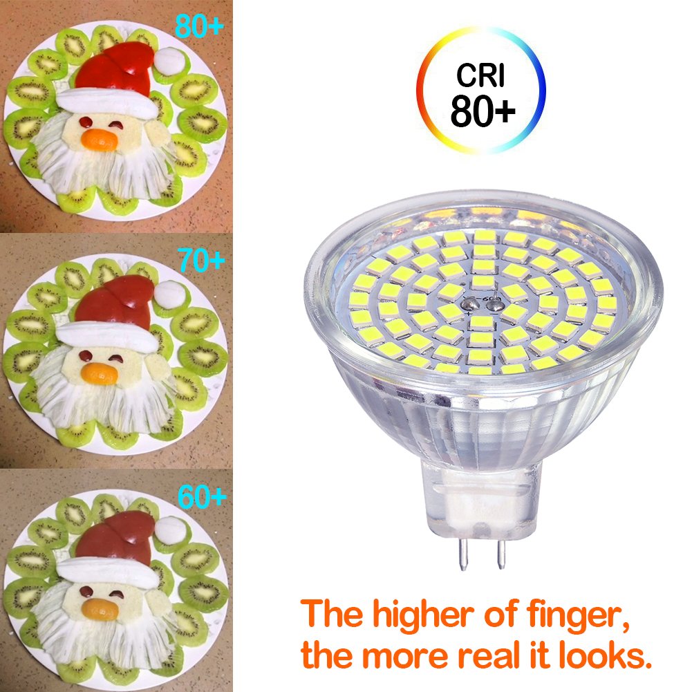 OTTOSEA MR16 LED Bulbs, GU5.3, 5W (50W Equivalent), Daylight White 6000K, 120° Beam Angle, Pack of 6