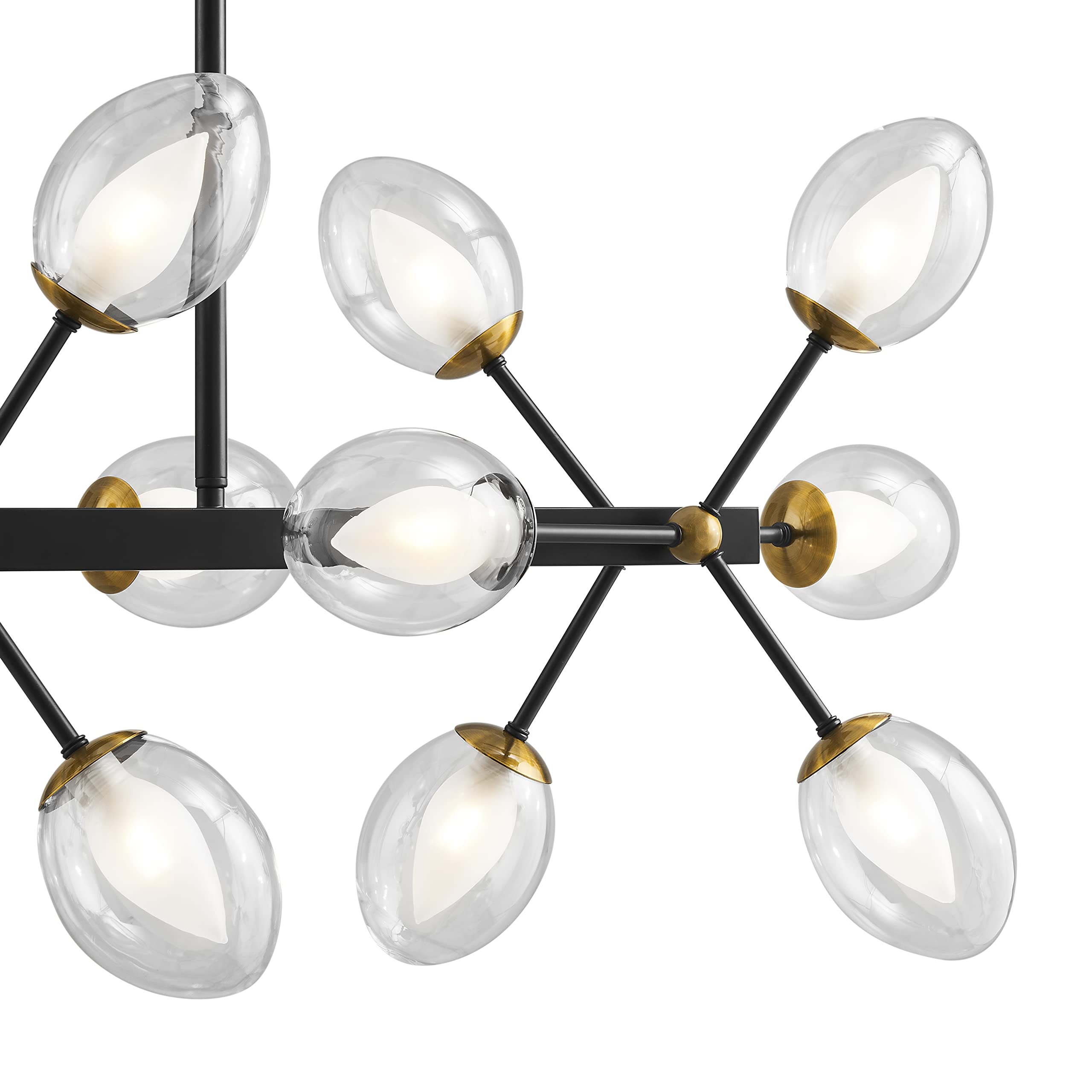 Finesse Decor Nodus Crystal Chandelier, 18 Lights, Metal, Gold, Model CH-32400