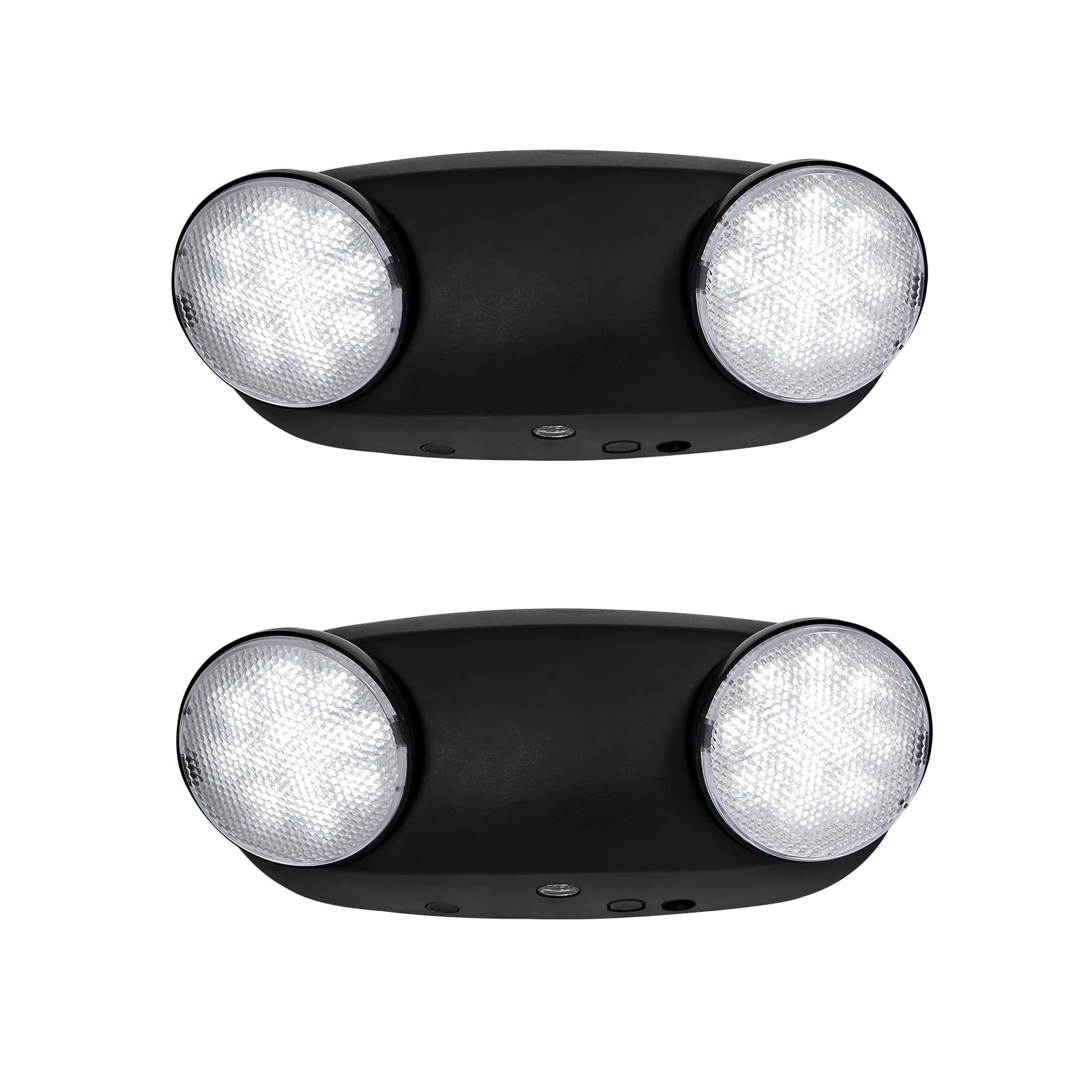 GZRUIYANG Emergency Lights 2 Pack LED Hardwired Exit Light Fixtures UL Listed AC 120/277V Black Model RY-EM02-BK-2