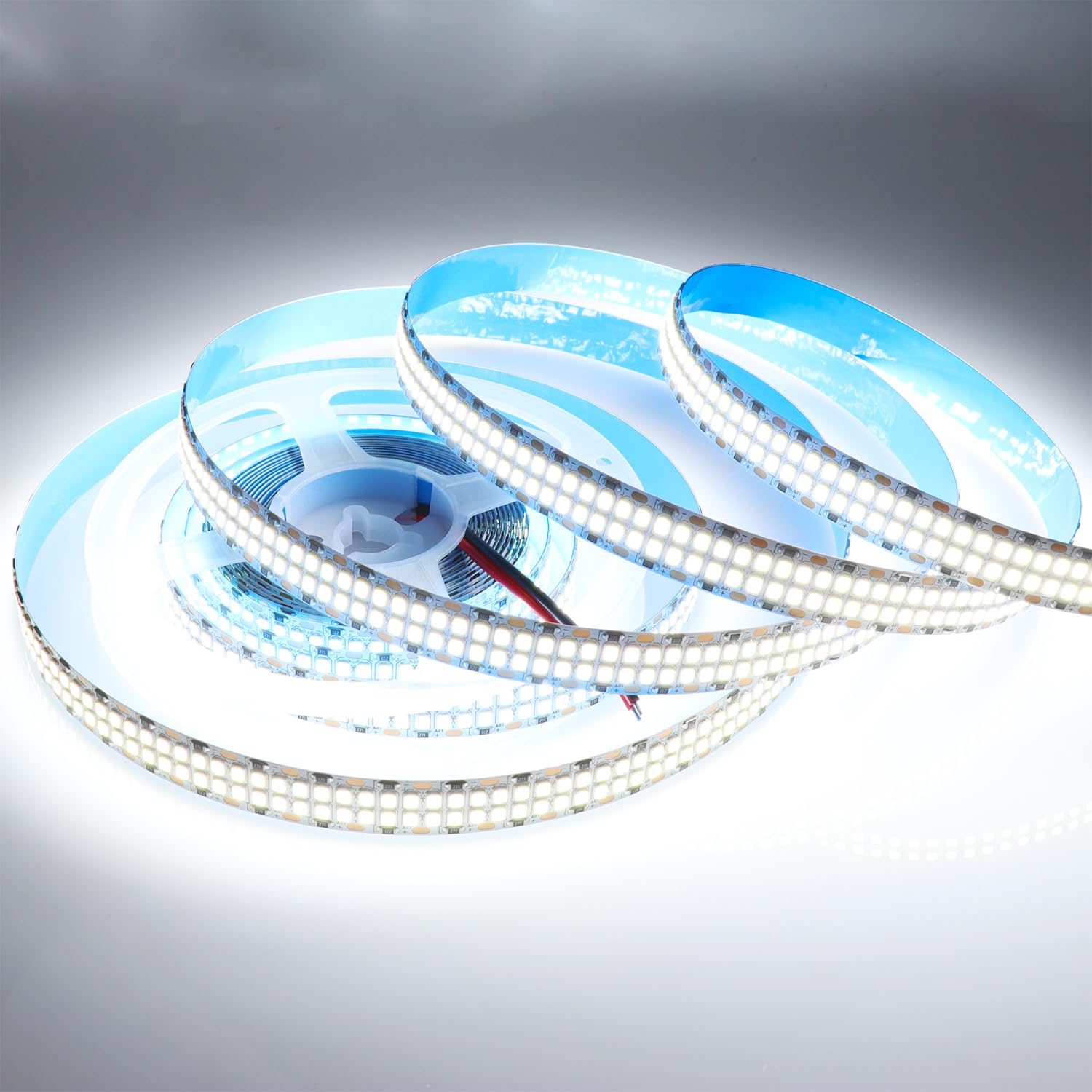LEDENET LED Strip Lights 16.4ft 2400 LEDs Cold White 6500K Non-waterproof IP20 Flexible Tape Light DC 12V Model LEDENET-STRIP-