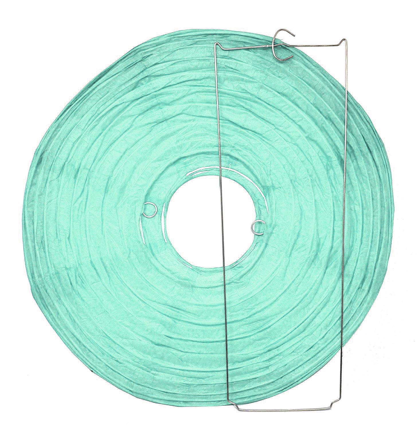 Mudra Crafts Aqua Paper Lanterns Wedding Party Decorations - 12 In 10 Round Japanese Chinese Lanterns Decorative Hanging Ceiling