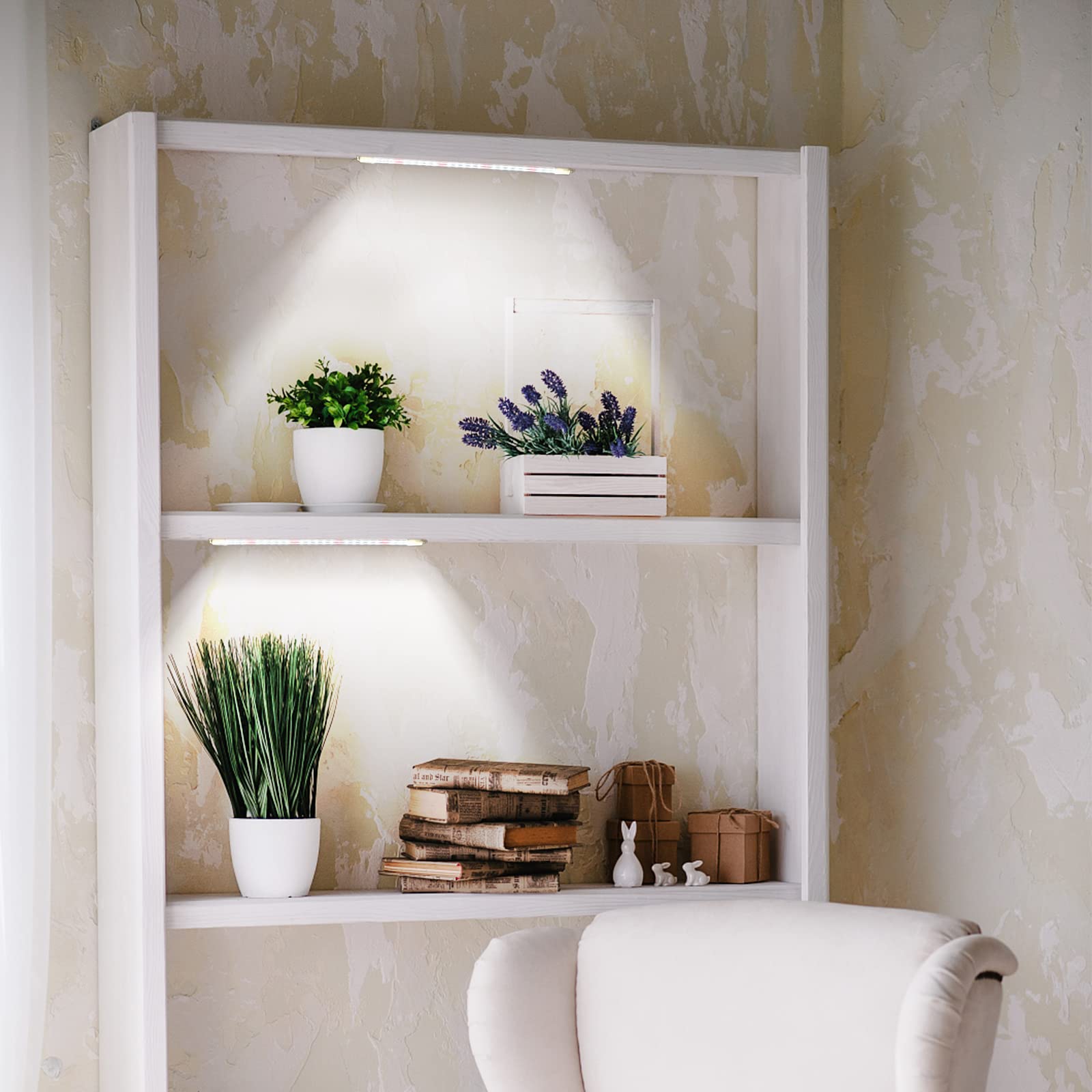 Elftia Led Grow Light Strip For Indoor Plants, Full Spectrum Sunlike Plant Lights Growing Lamps For Hydroponics Succulent Veg An