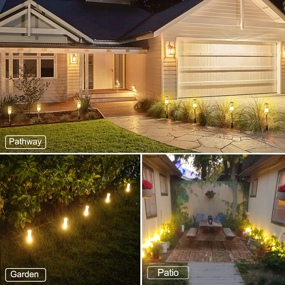 GreenClick LED Pathway Lights, 4.8W 12V Low Voltage, 570 Lumen, IP65 Waterproof, 6 Pack, Warm White, Model Pathlights-01