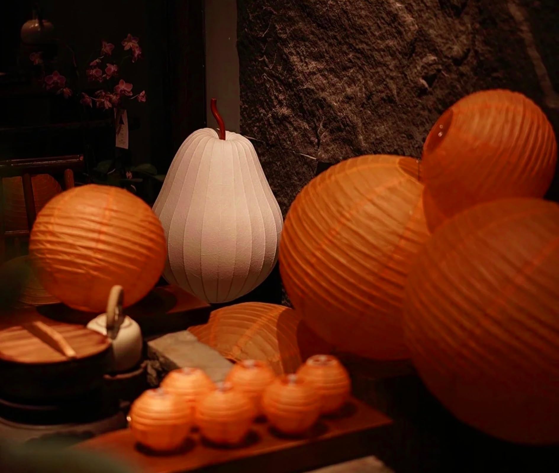 Capesaro Orange Paper Lanterns Decorative 10Pcs Party Hanging Decorations For Halloween Thanksgiving Birthday Baby Shower Graduation Fall Themed Decor Chinese Paper Lanterns Diy Activities