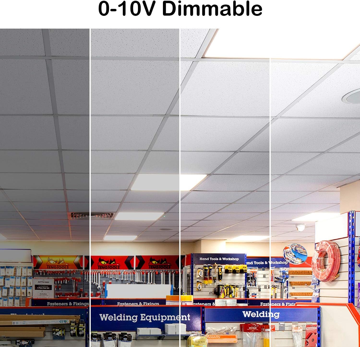 Hykolity 18 Pack 2X4 Ft Led Flat Panel Troffer Light, 30/40/50W, 3-Wattage Selectable, 5000K Recessed Back-Lit Drop Ceiling Ligh
