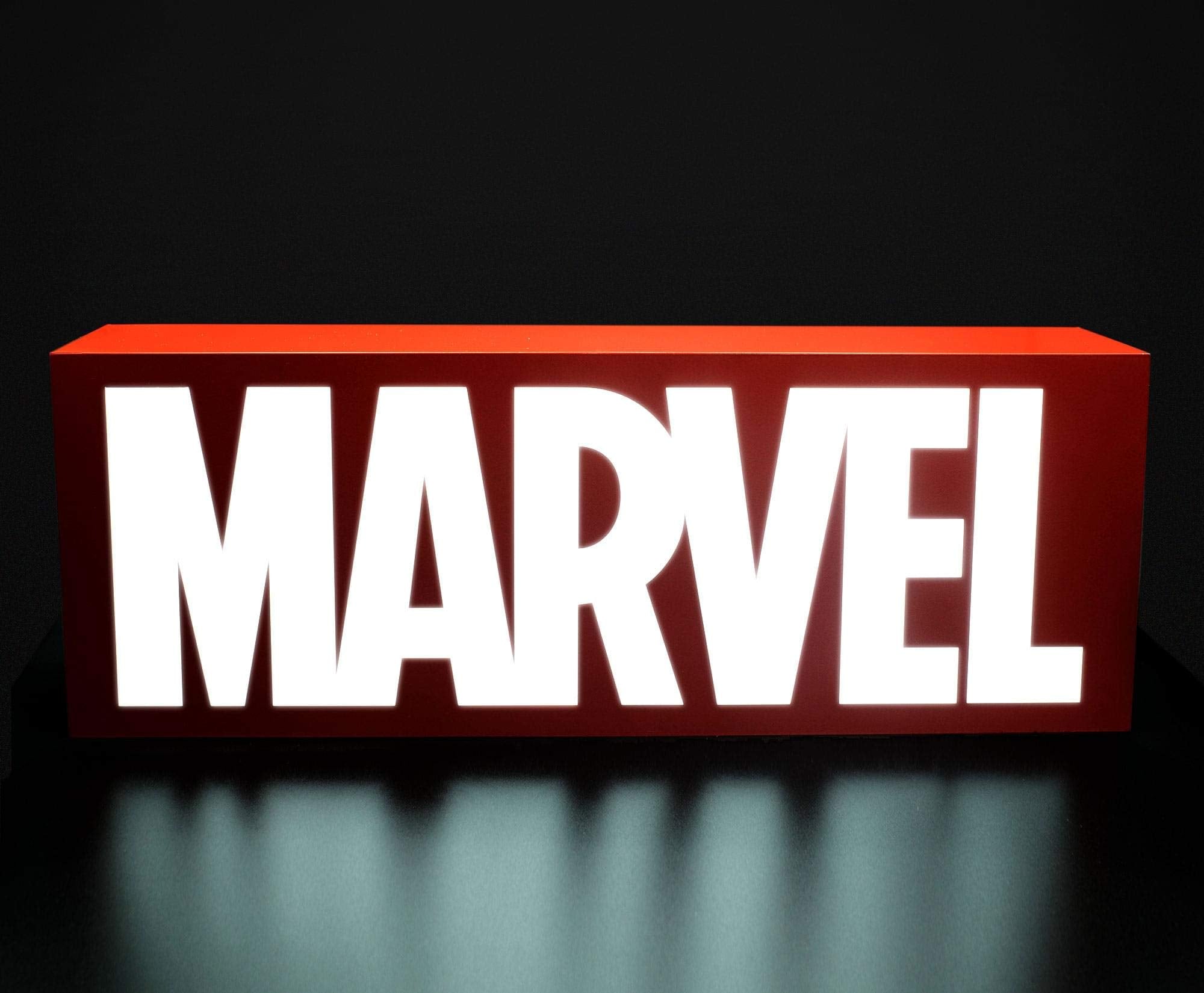 Marvel Comics Official Logo 17-Inch Light Box | USB Powered LED Mood Light