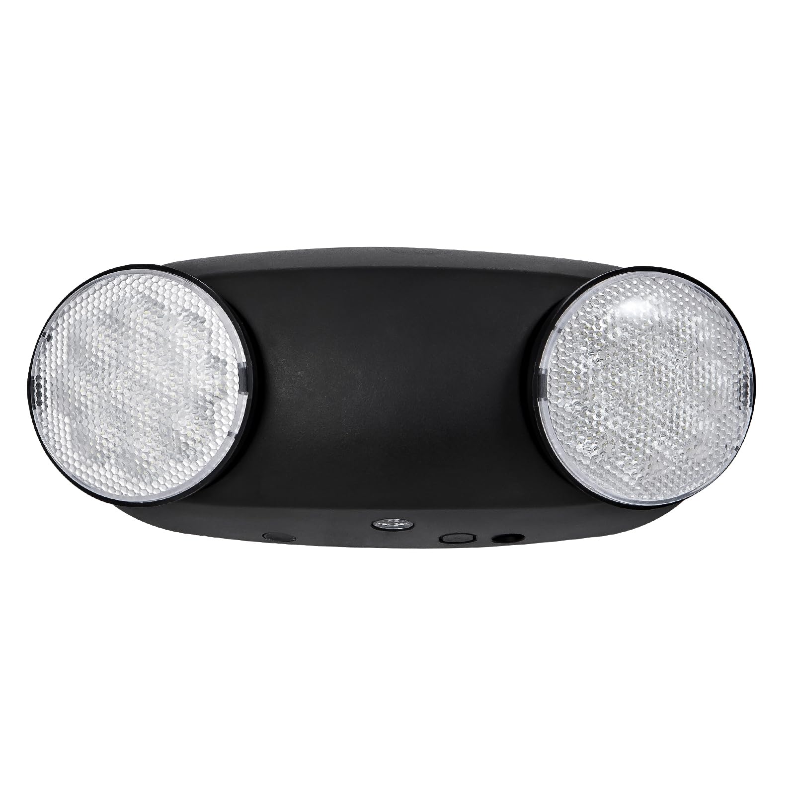 CM MZY Emergency Lights - Two Adjustable LED Light Heads, Battery Backup, 1 Pack, Black, UL Certified, Model CM-239BK-1