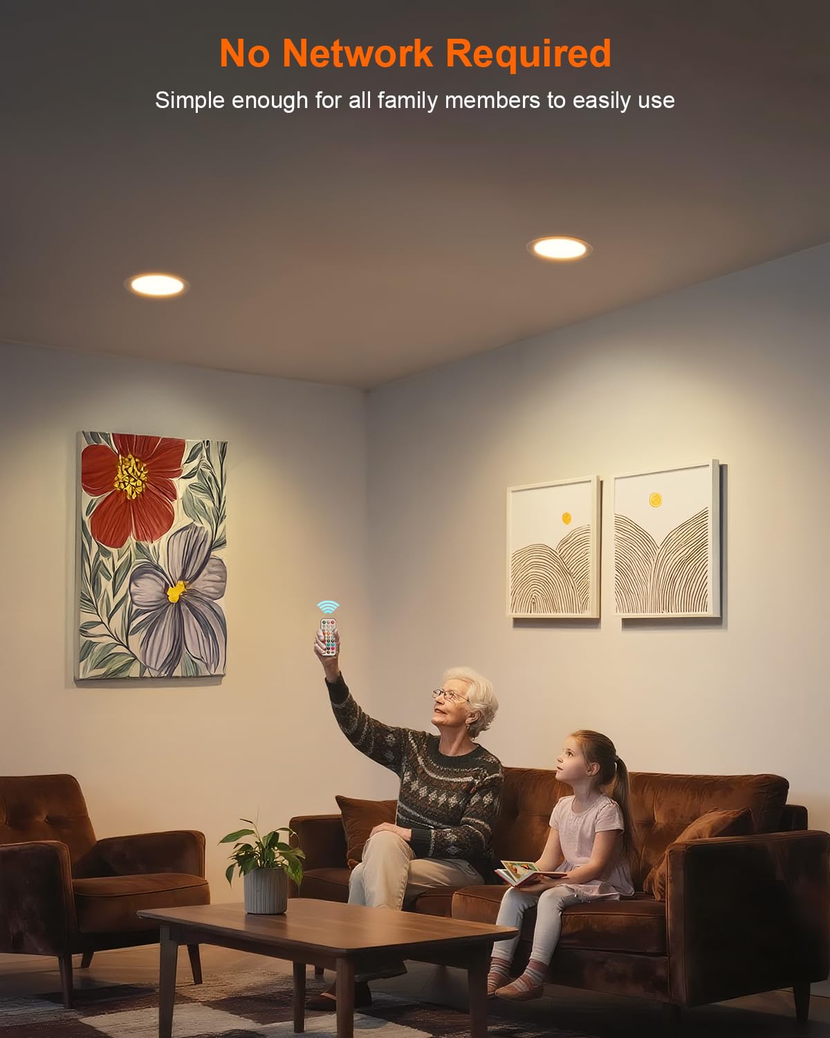 DUSKTEC 6 Inch RGBCW LED Recessed Lighting 13W Can Lights with Remote Control, 1050 Lumen, Aluminum, 12 Pack, E26