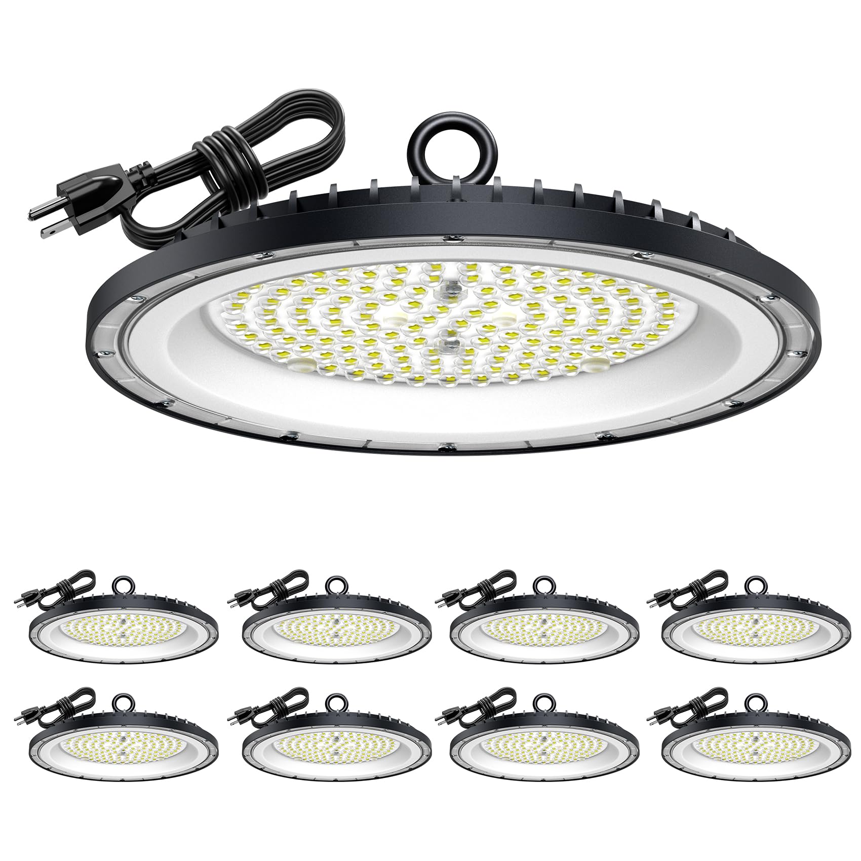 AIKVSXER High Bay Lights UFO Led Light 300W LED Shop Lights 6000K IP65 Commercial Bay Lighting Fixture 45000 LM Super UFO Bright
