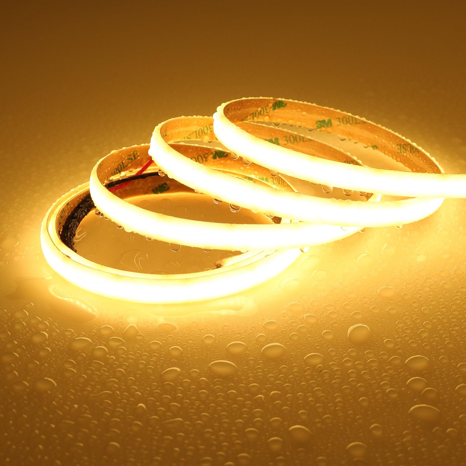 Joylit Diffused Led Strip Lights Waterproof 2700K Warm White 24V 16.4Ft/5M 280Leds/M 510Lm/Ft Super Bright, Ul Listed Pro Cri 92