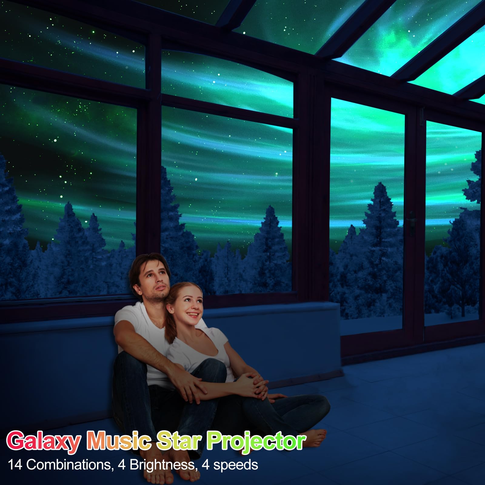 FLITI Galaxy Projector, Star Projector with Changing Nebula Shapes, Black, Model: galaxy projector-1, Size: Star Projector