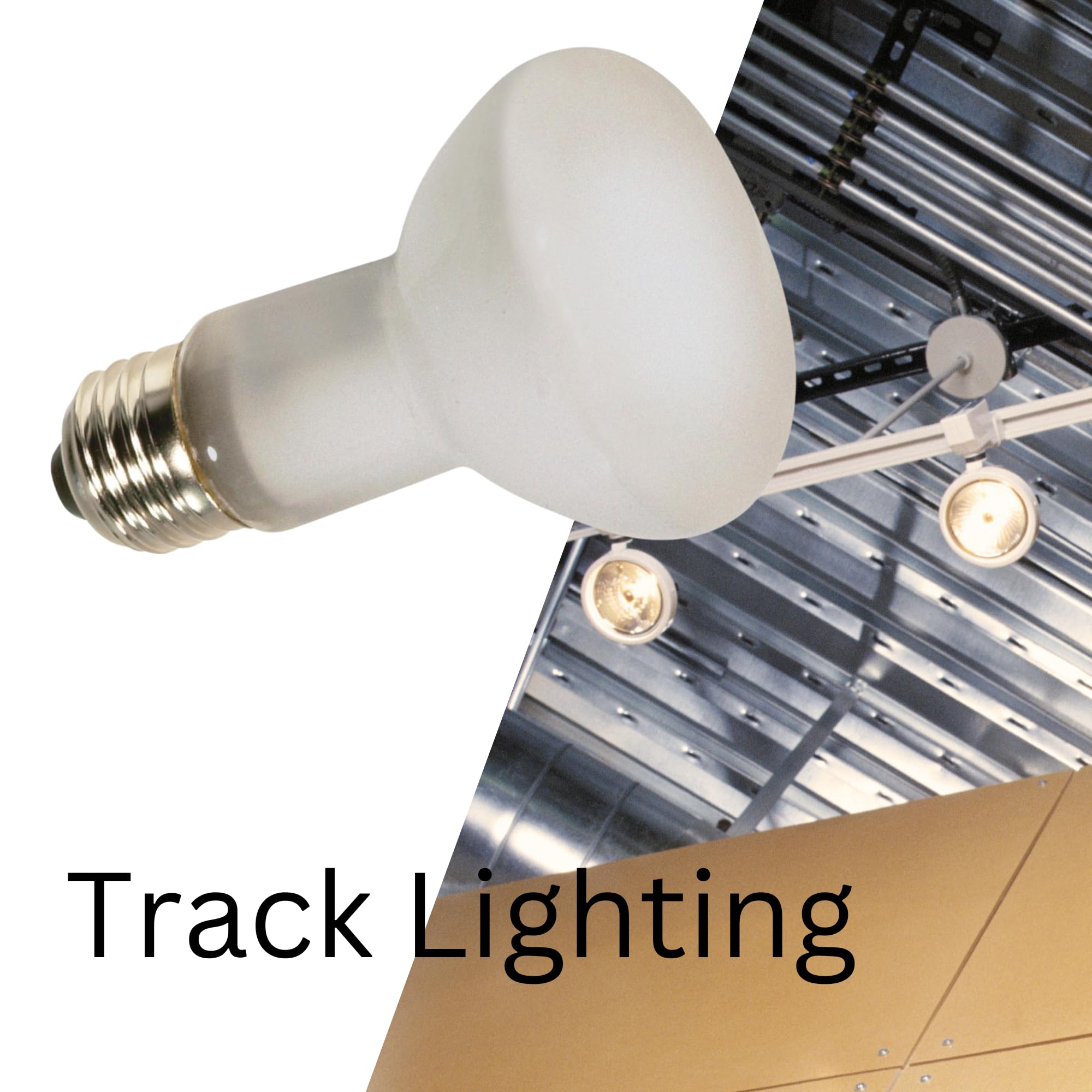 Satco R20 Incandescent Bulb - 50W Shatter-Proof, Frosted, 300 Lumens, Medium Base, 6 Count Pack