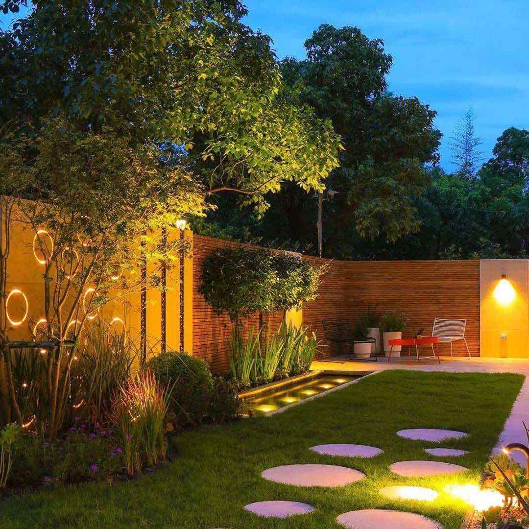 S SMIFUL LED Outdoor Spot Lights, 5W 3000K Waterproof Garden Lamp, 2 Lights, Model 782903233418