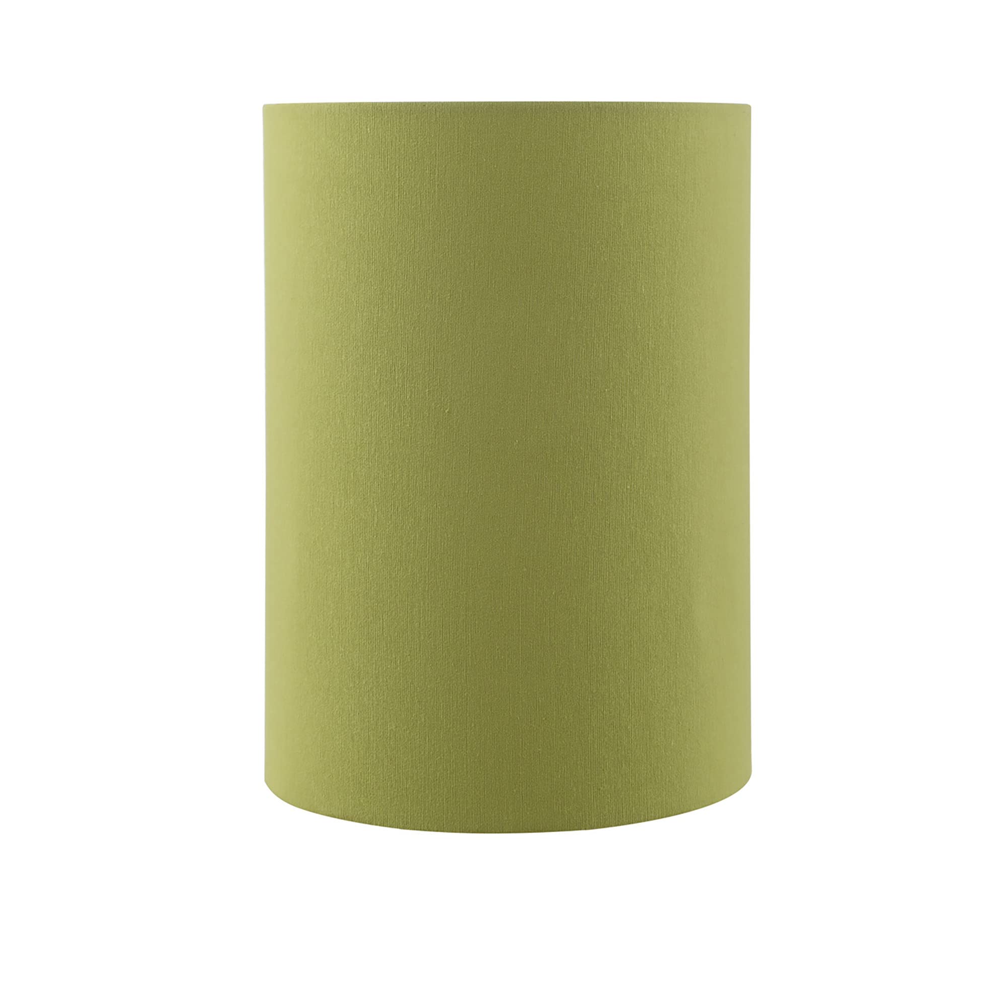 Aspen Creative 31305, Contemporary Design Hardback Drum Spider Shade, Linen Mustard Green, 8&quot; Top x 8&quot; Bottom x 11&quot; Height