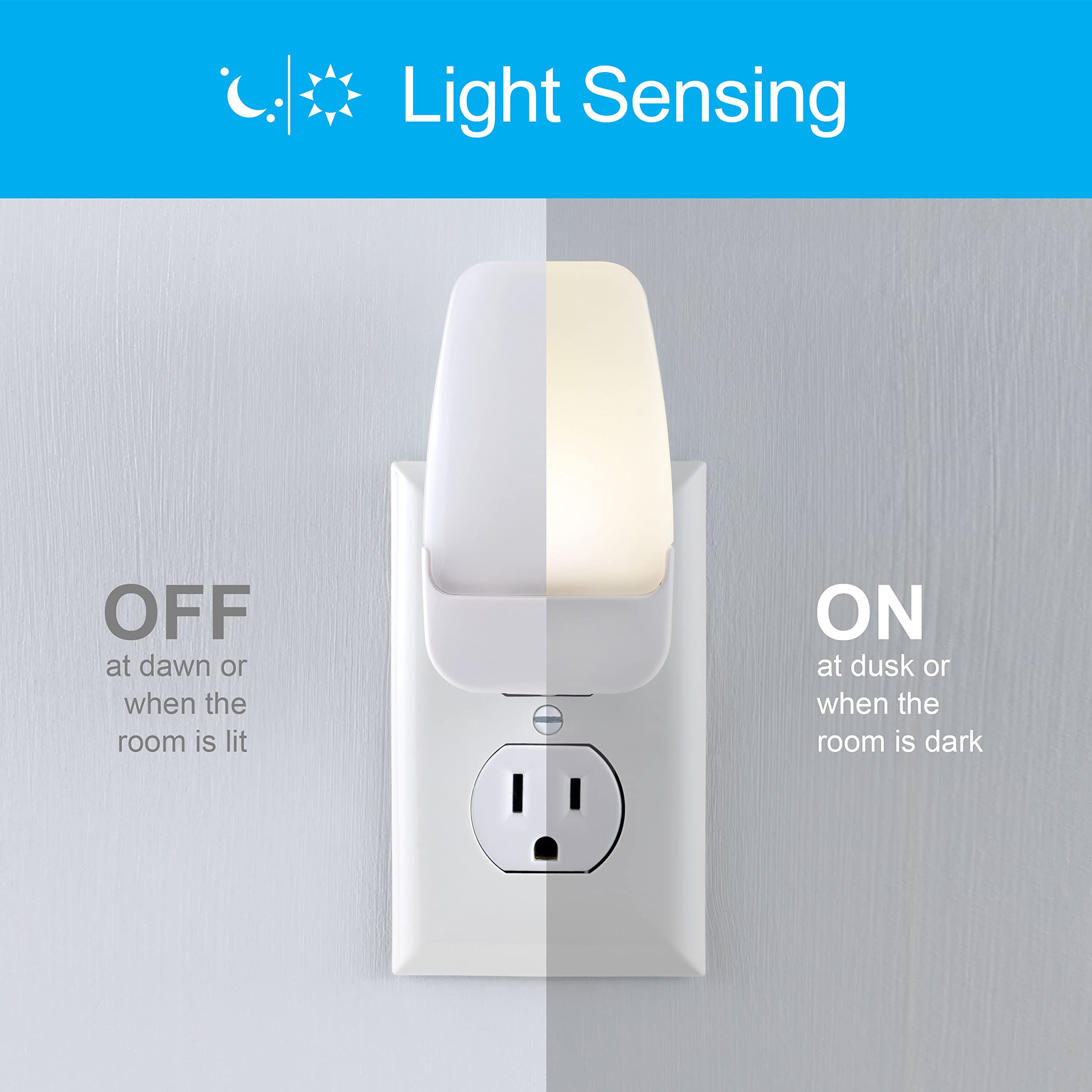 Ge Led Night Light, Plug-In, Dusk To Dawn Sensor, Warm White, Ambient Lighting, Ideal For Kids And Adults Bedroom, Bathroom, Nur