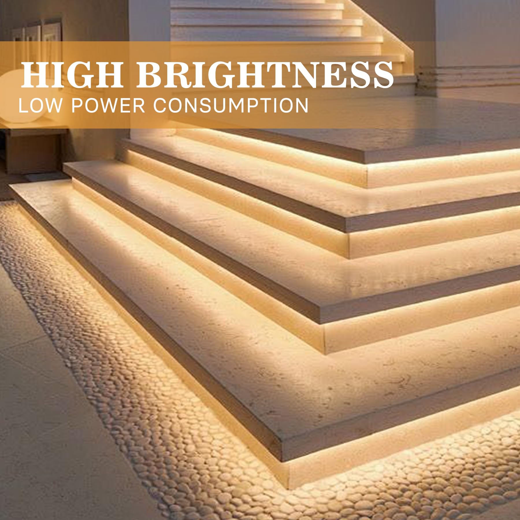 Pandery Cob Led Strip,Led Strip Lights 3M/9.84Ft,Touch Dimmable Led Strips,Cri90+,2700K Warm White Cob Led,960Leds,24V Led Tape Lights,Indoor For Bedroom, Kitchen, Tv, Mirror,Cabinet