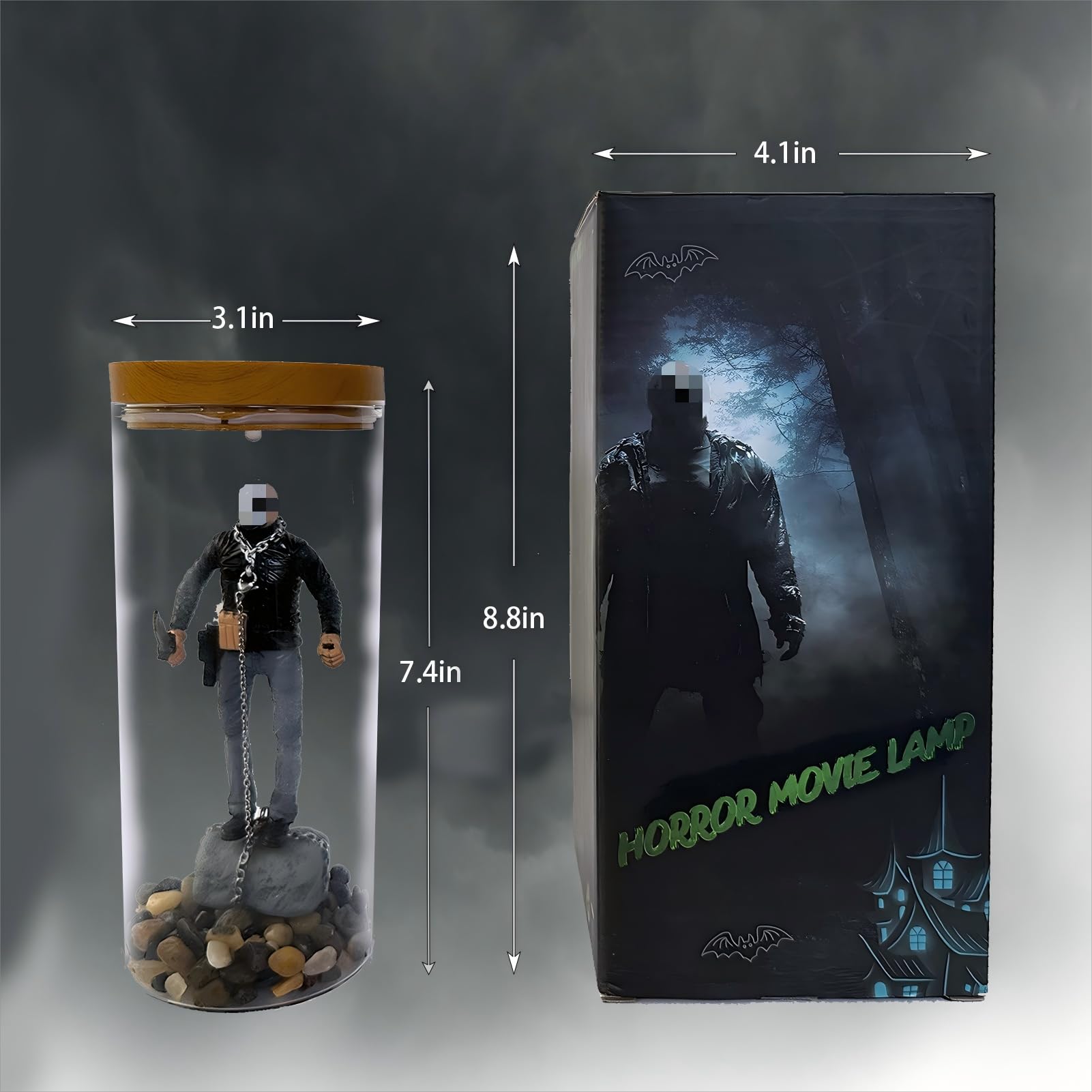 Vintage Horror Lamp  Horror Decor  Horror Movie Decor  Horror Gifts  Scary Collector Water Lamp  Horror Decorations  Unique Movie Collectors Gift