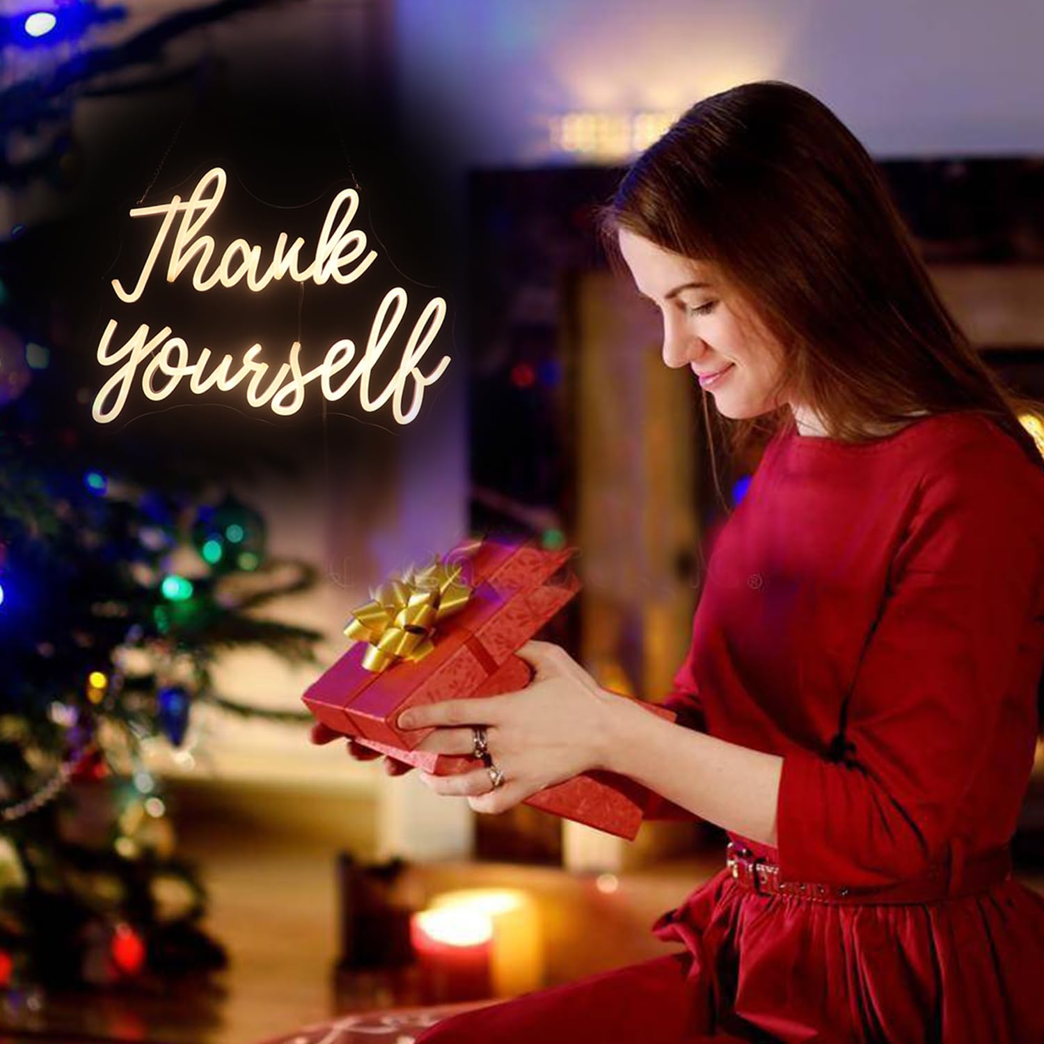 QiaoFei Neon Sign Warm White USB Powered Wall Decor for Home, Bar, Party, Christmas, Birthday Gift, Model QFLGT240604013