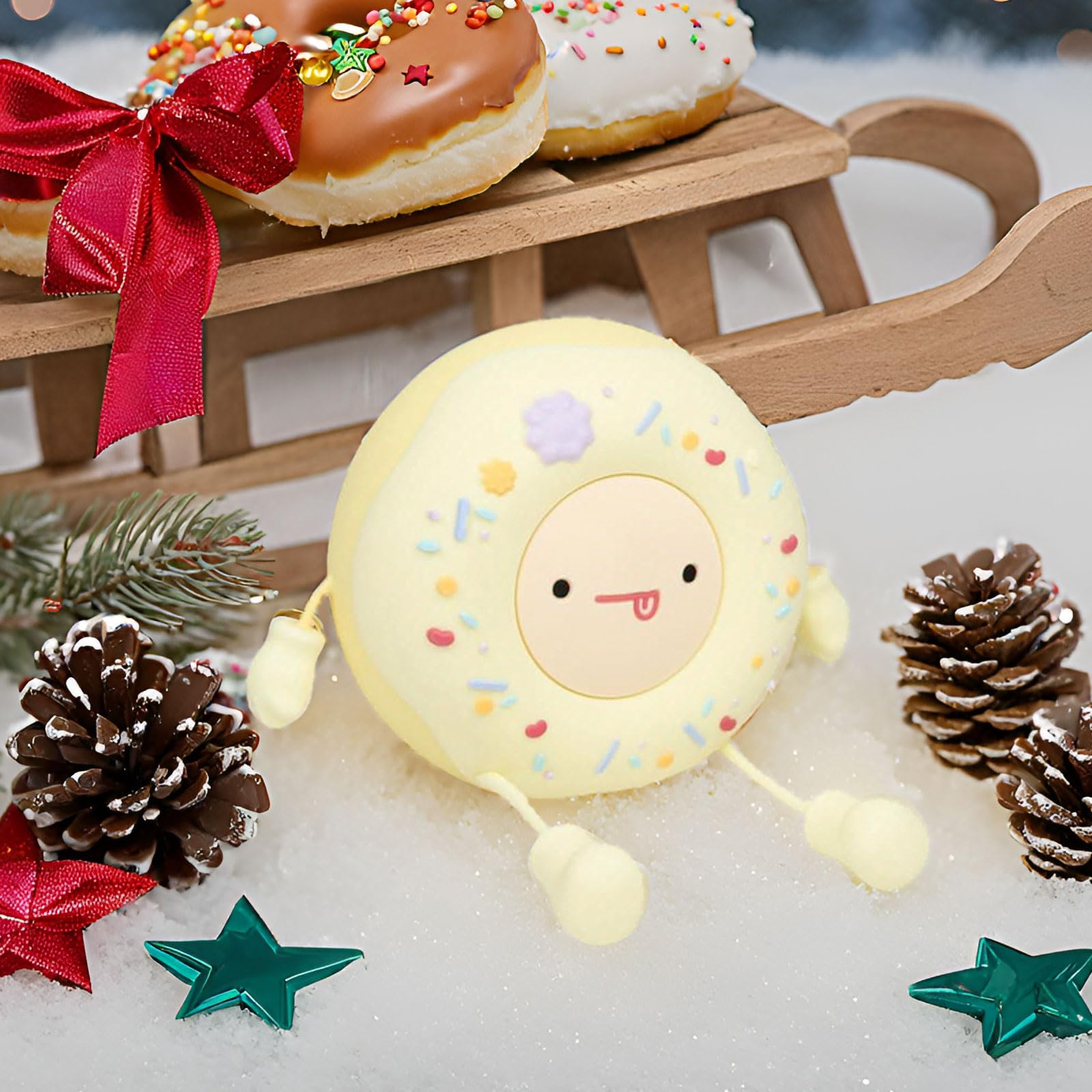 Hpydiy Cute Donut Night Light For Kids Silicone Nursery Nightlight  Touch Control Usb Rechargeable Lamps Breastfeeding Sweet Kawaii Dorm Room Decor Christmas Gift Baby Kids Girls Teens White