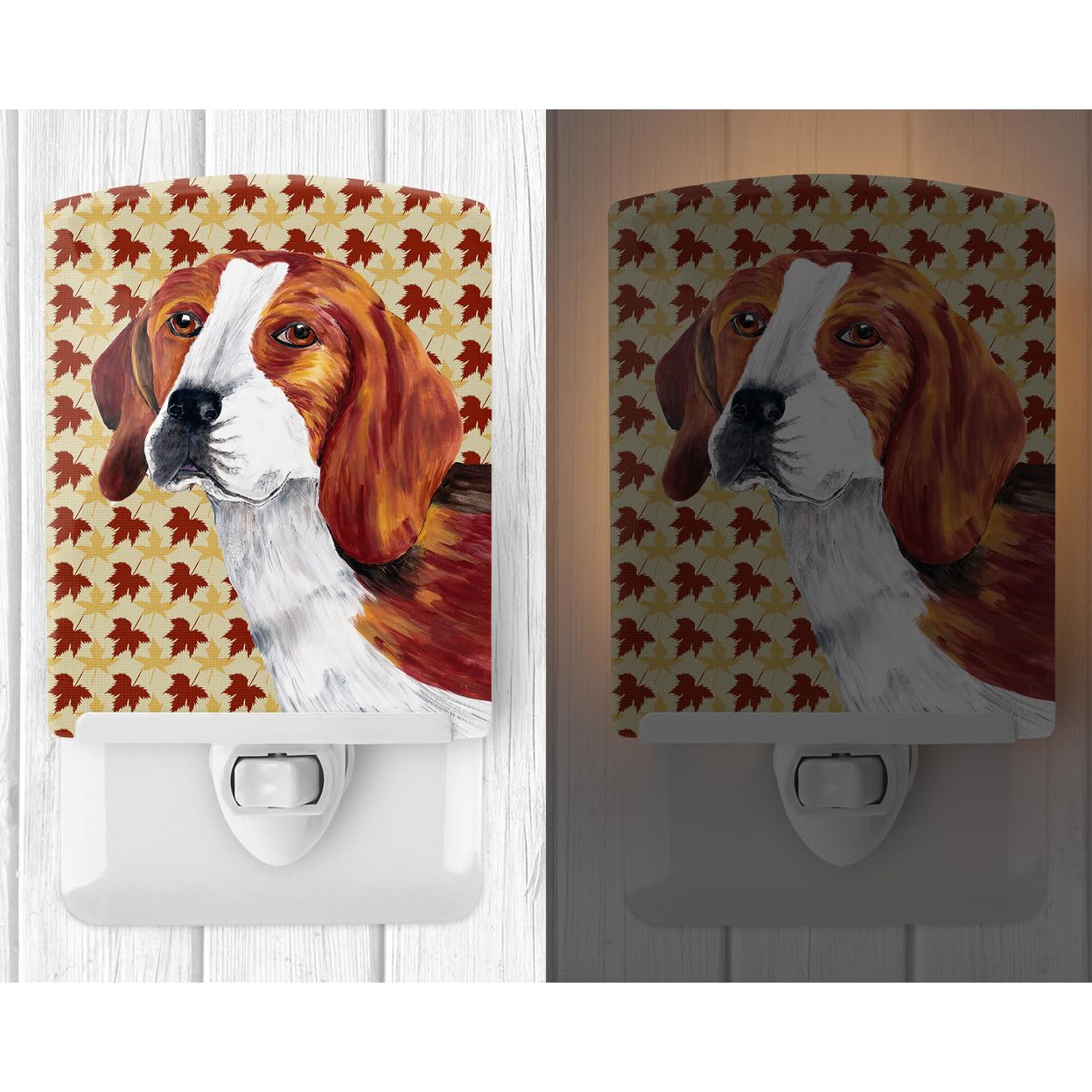 Carolines Treasures Beagle Night Light, Ceramic, UL-Certified, 6x4x3in, Multicolor, Model SC9209CNL
