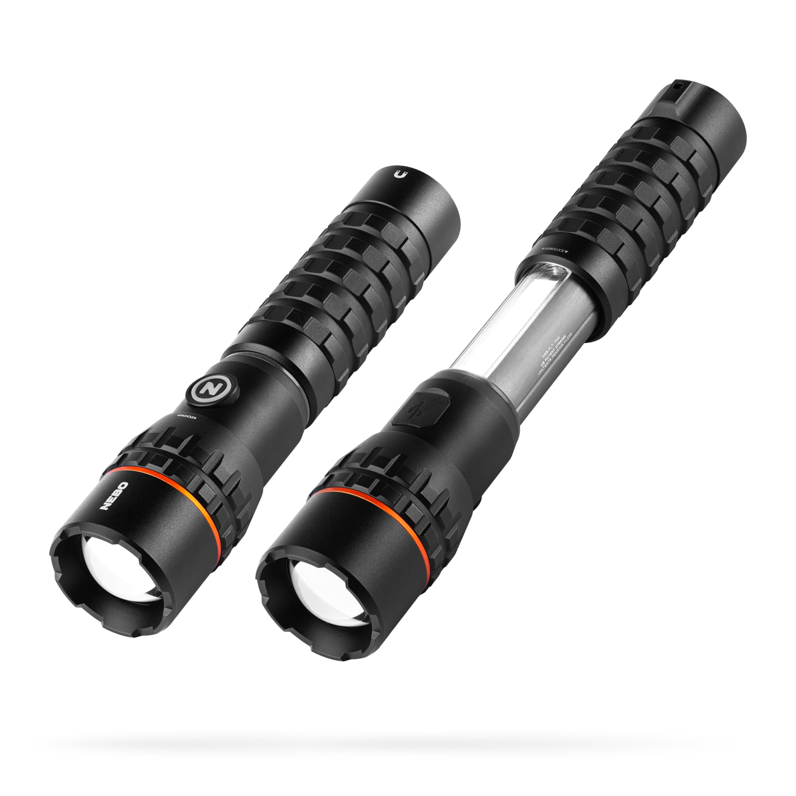 NEBO SLYDE KING Flashlight | High Lumens, Rechargeable COB Work Light & LED Flashlight, Waterproof, Magnetic Base, Great for Cam