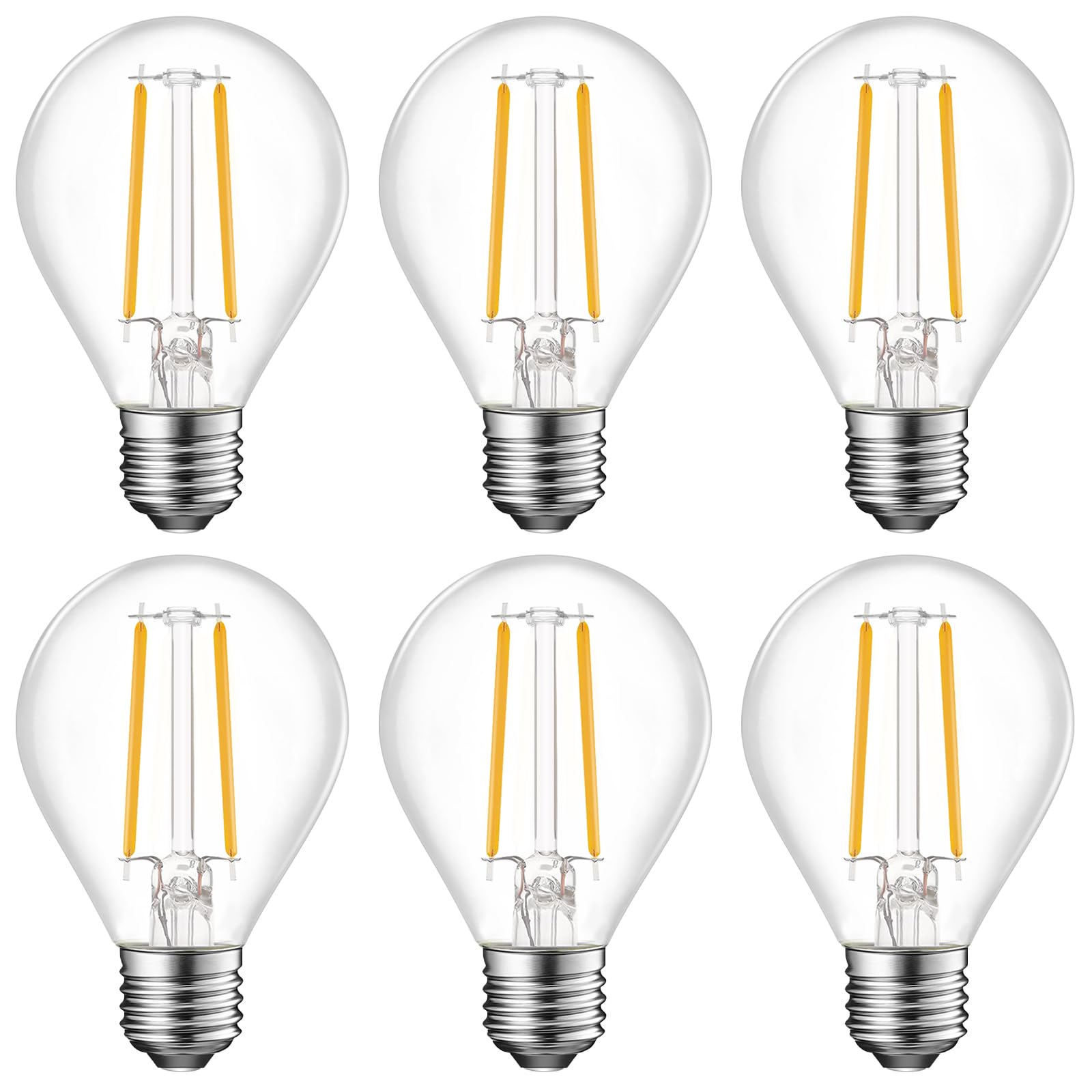 Energetic E26 Dimmable Led G16.5 Light Bulb 60 Watt Light Bulb 500 Lumens Candelabra Bulb For Chandeliers, Ceiling Fan, Vanity, 