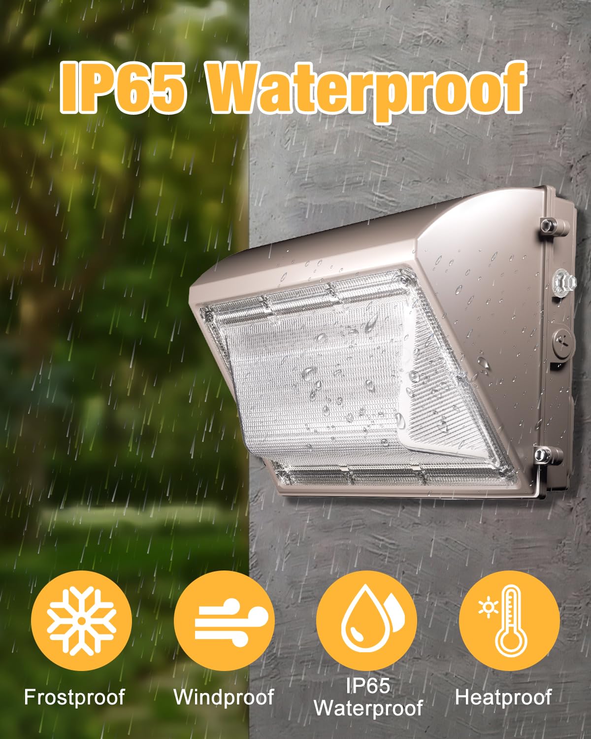 Jc-Lgl Led Wall Pack Light 120W 15600Lm With Dusk To Dawn Photocell, 5000K Daylight Wall Pack Outdoor Light Repalces 600W Hps/Hid Light, Ip65 Waterproof For Stadium, Yard, Buildings, Parking Lots
