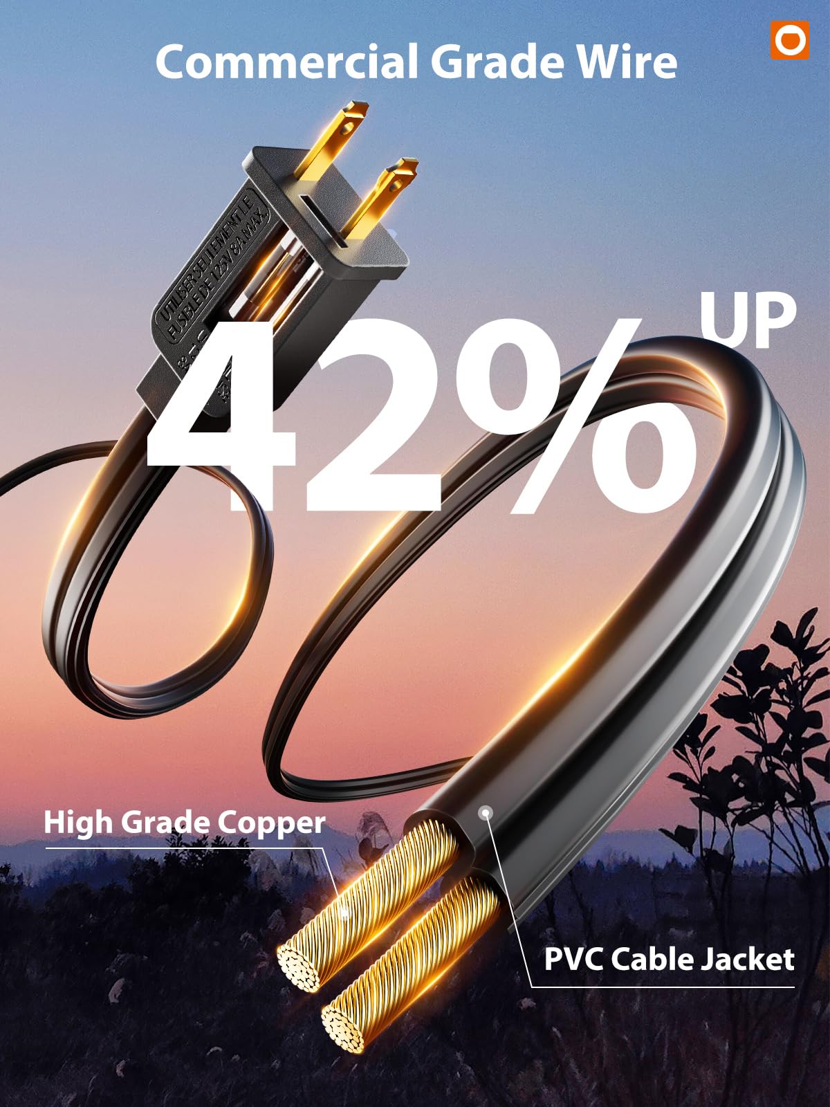 addlon LED Outdoor String Lights, 48FT Weatherproof Black Strand, Shatterproof Edison Bulbs, ETL Listed for Patio Garden