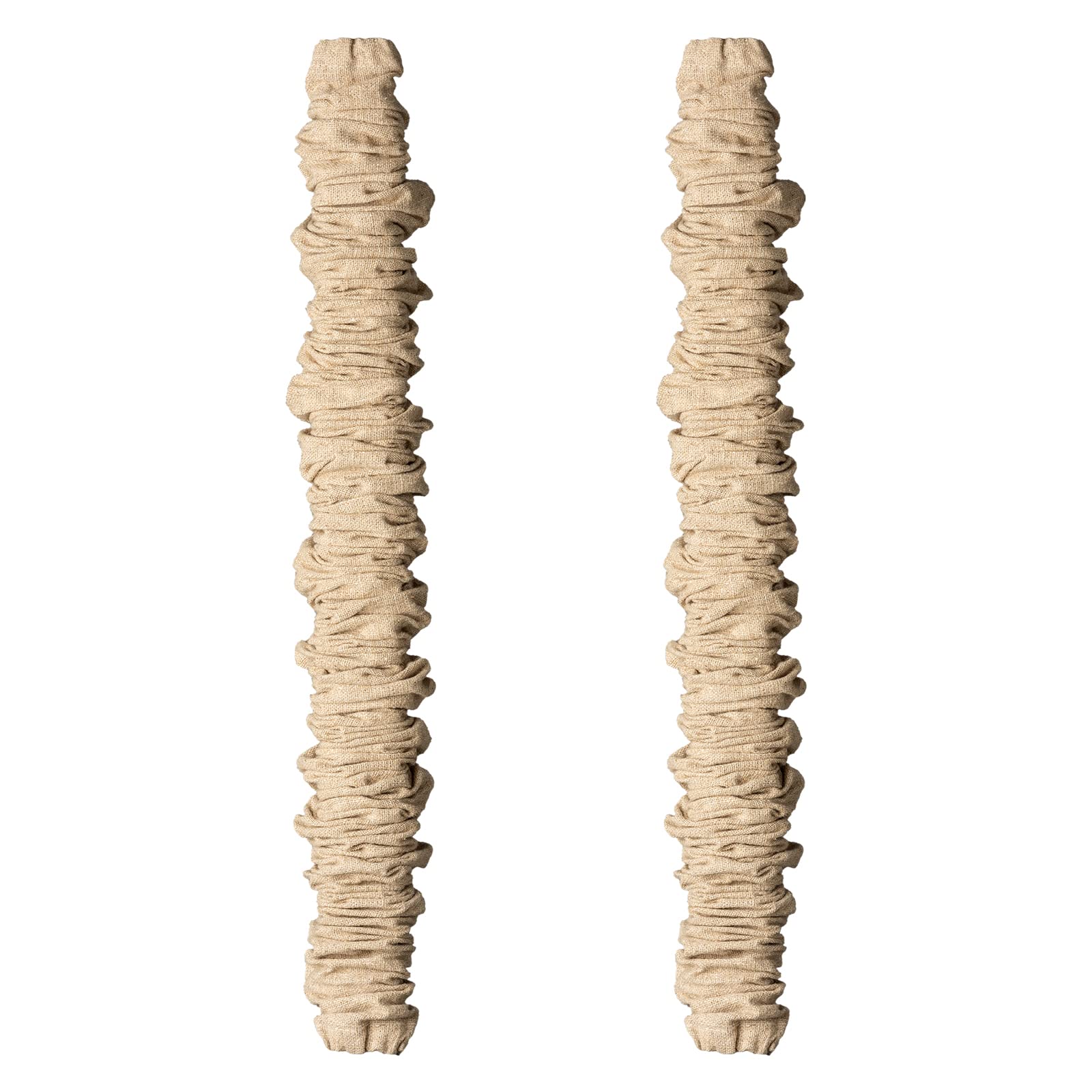 ELFCAB 2 Packs Chandelier Cord Cover Each 6 Feet Long Use for Chandelier Lighting Wires, Easy to Install (Natural Jute)