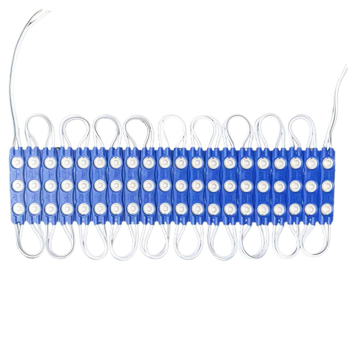 20 Pcs Blue Led Module, 12V Super Bright 2835 3 Led Module Waterproof Decorative Light For Advertising Letter Sign. (20, Blue)