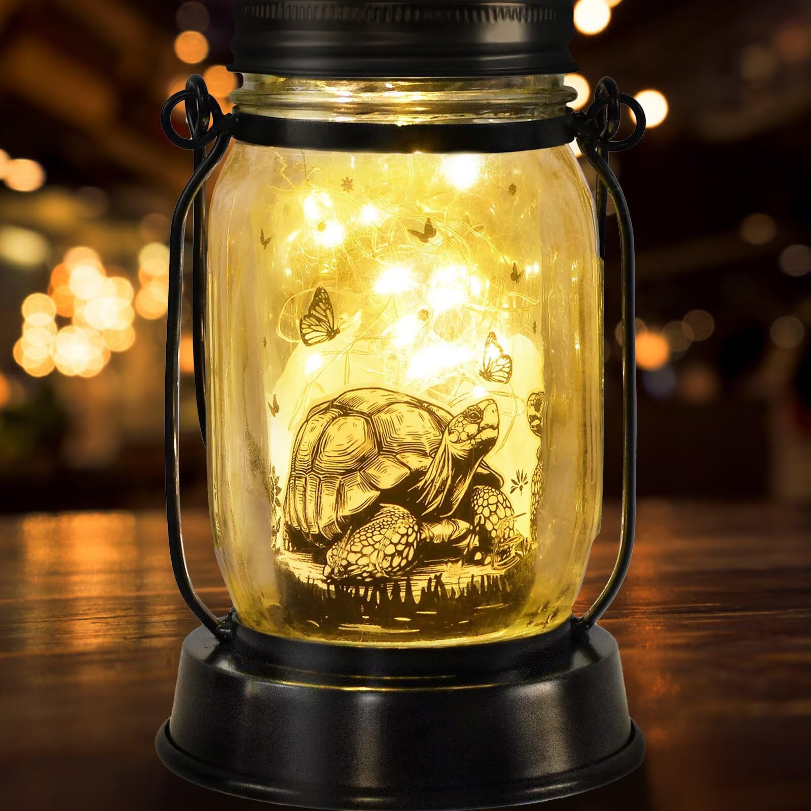 Tortoise Gifts for Women/Men Turtle Lovers Solar Lantern Mom Birthday, Mothers Day, Christmas Gifts, Turtle Solar Garden Decorat