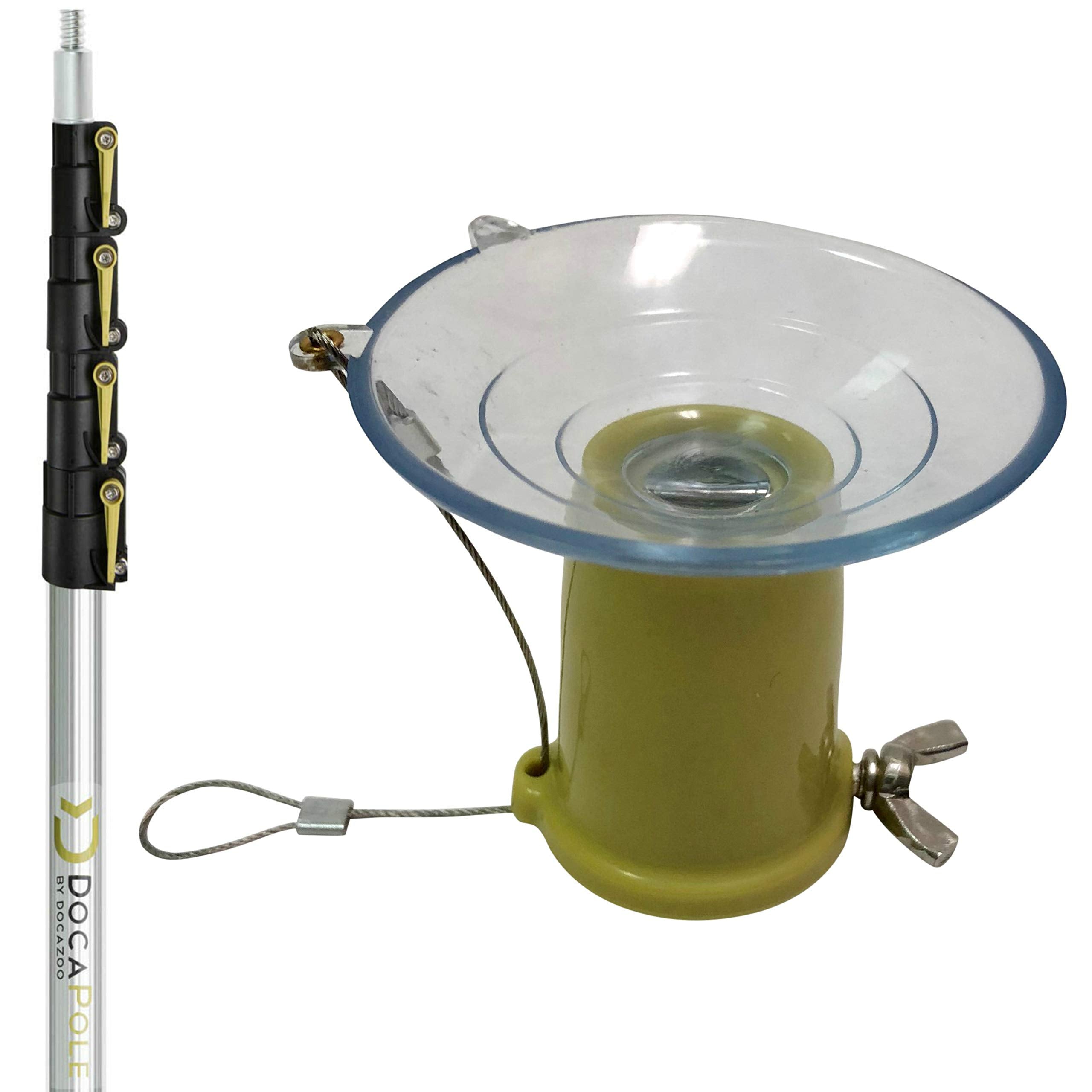 DOCAZOO DocaPole Light Bulb Changer with 7-30ft Telescopic Pole - Suction Cup Style - Multi - 1 Count