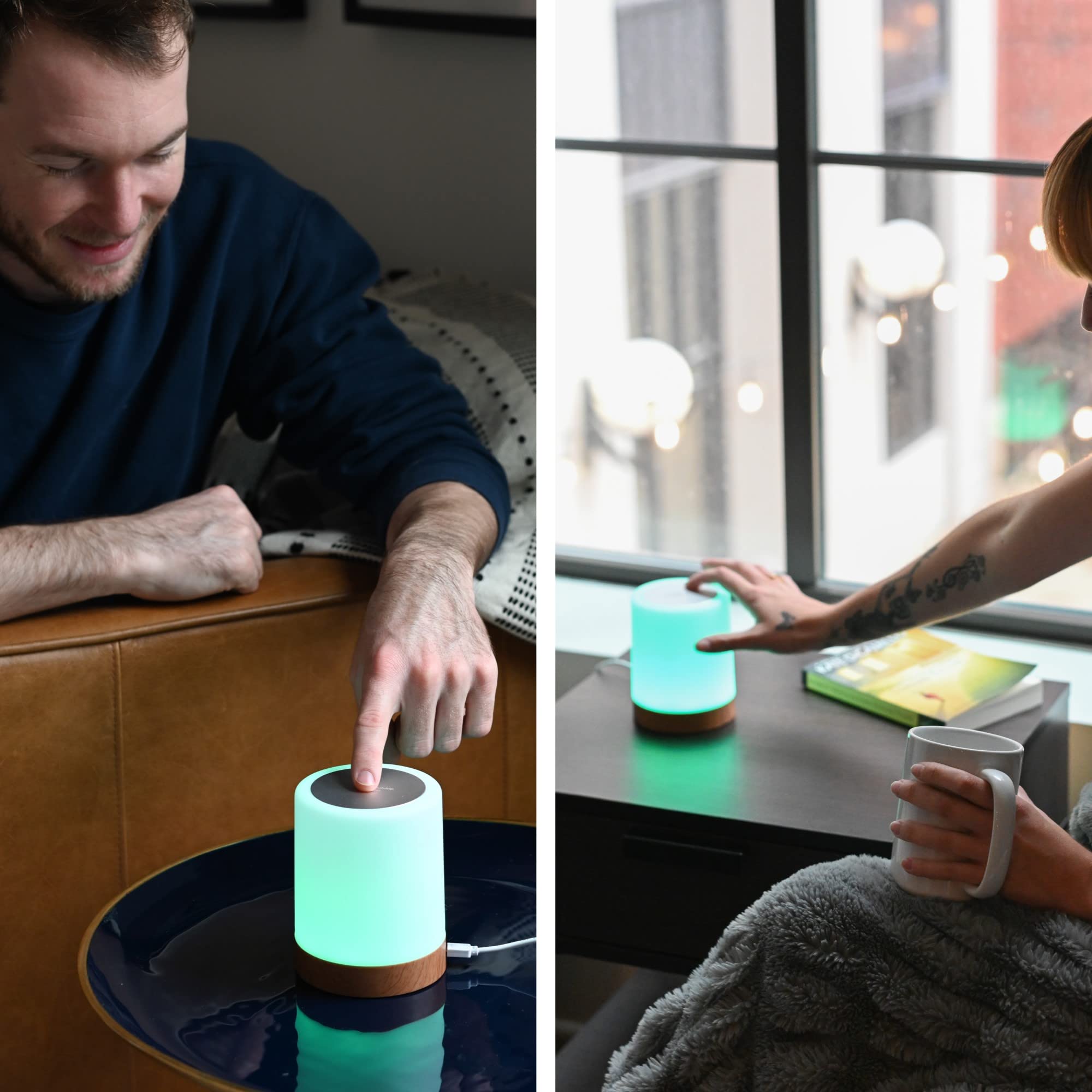 Friendship Lamps By Luvlink - No Subscription Wifi Touch Lamp For Long Distance Relationships  Couples  Friends & Family - Gift Ready (Set Of Two)