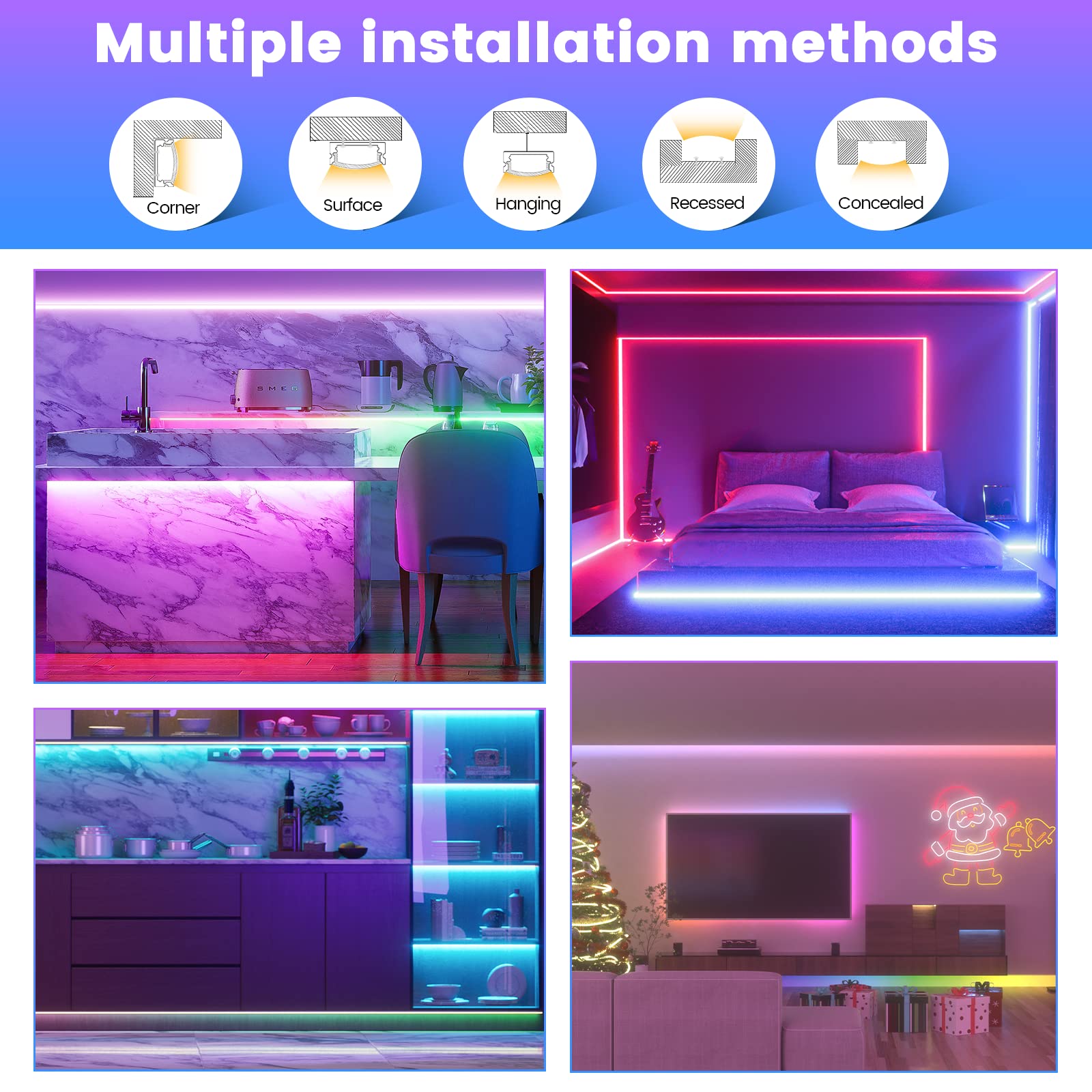 Muzata LED Channel Diffuser U108 - 10Pack 6.6FT Silver, Thicker Milky White Cover, No Hot Spots