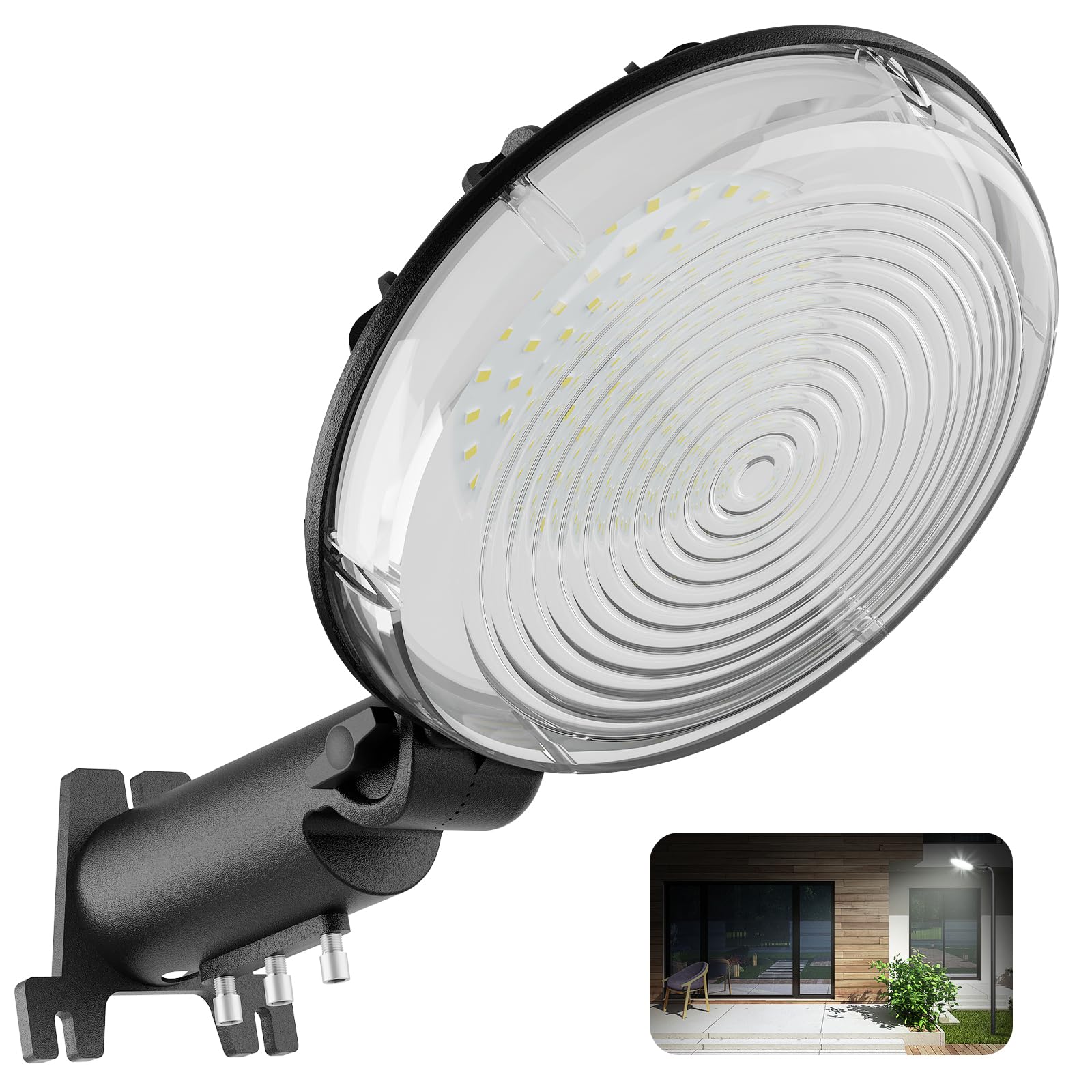 Led Barn Light, 150W Dusk To Dawn Led Outdoor Light With 20000Lm 6500K Daylight, Ip66 Waterproof Security Exterior Street Light With 150°Adjustable Angle, Ultra-Bright & Easy To Install